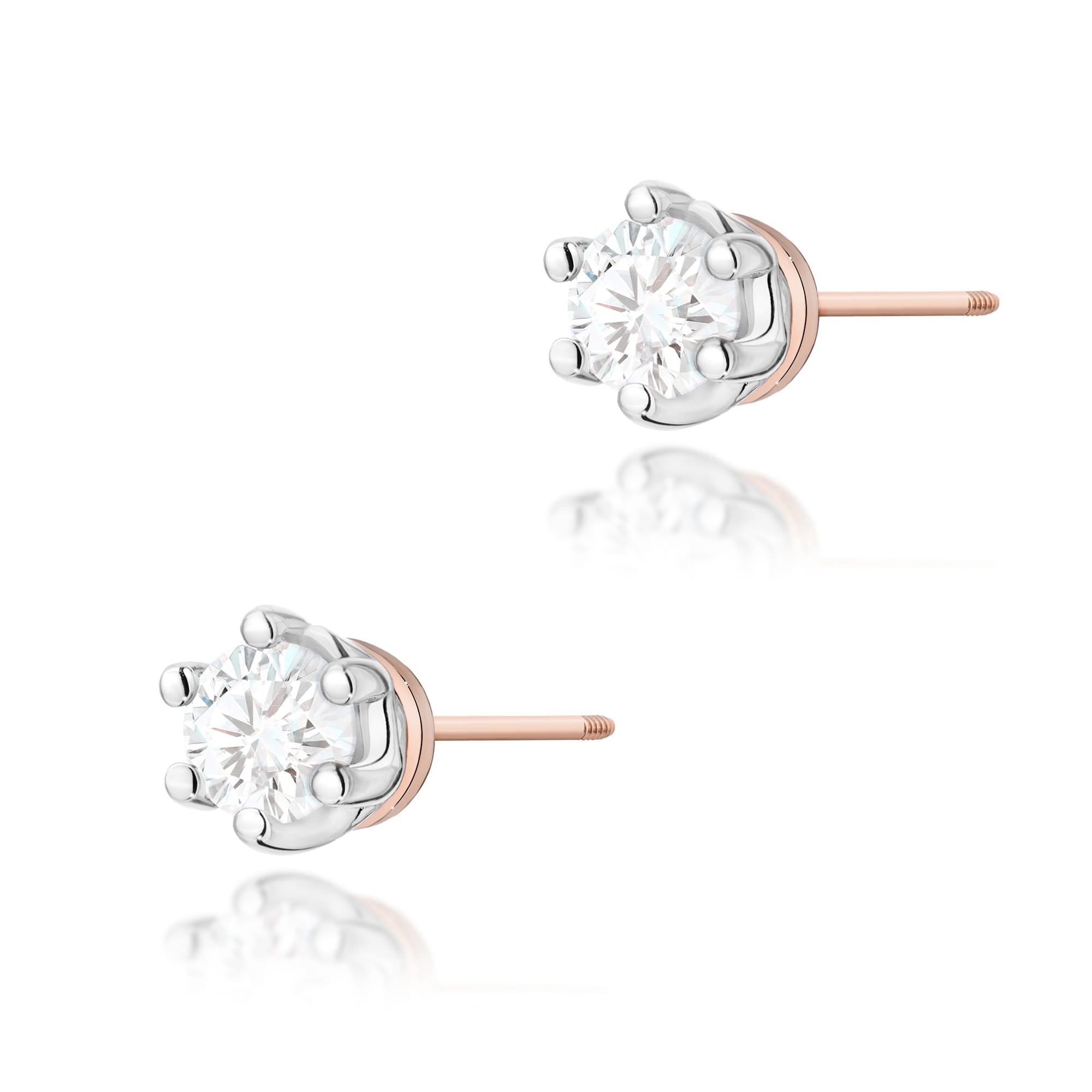 Cercei Aur 14K K0068 Diamant 2 x 0.15ct