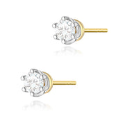 Cercei Aur 14K cu Diamant Natural 0.40 ct