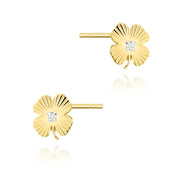 Cercei Aur 14K cu Diamante Naturale 0.01 ct