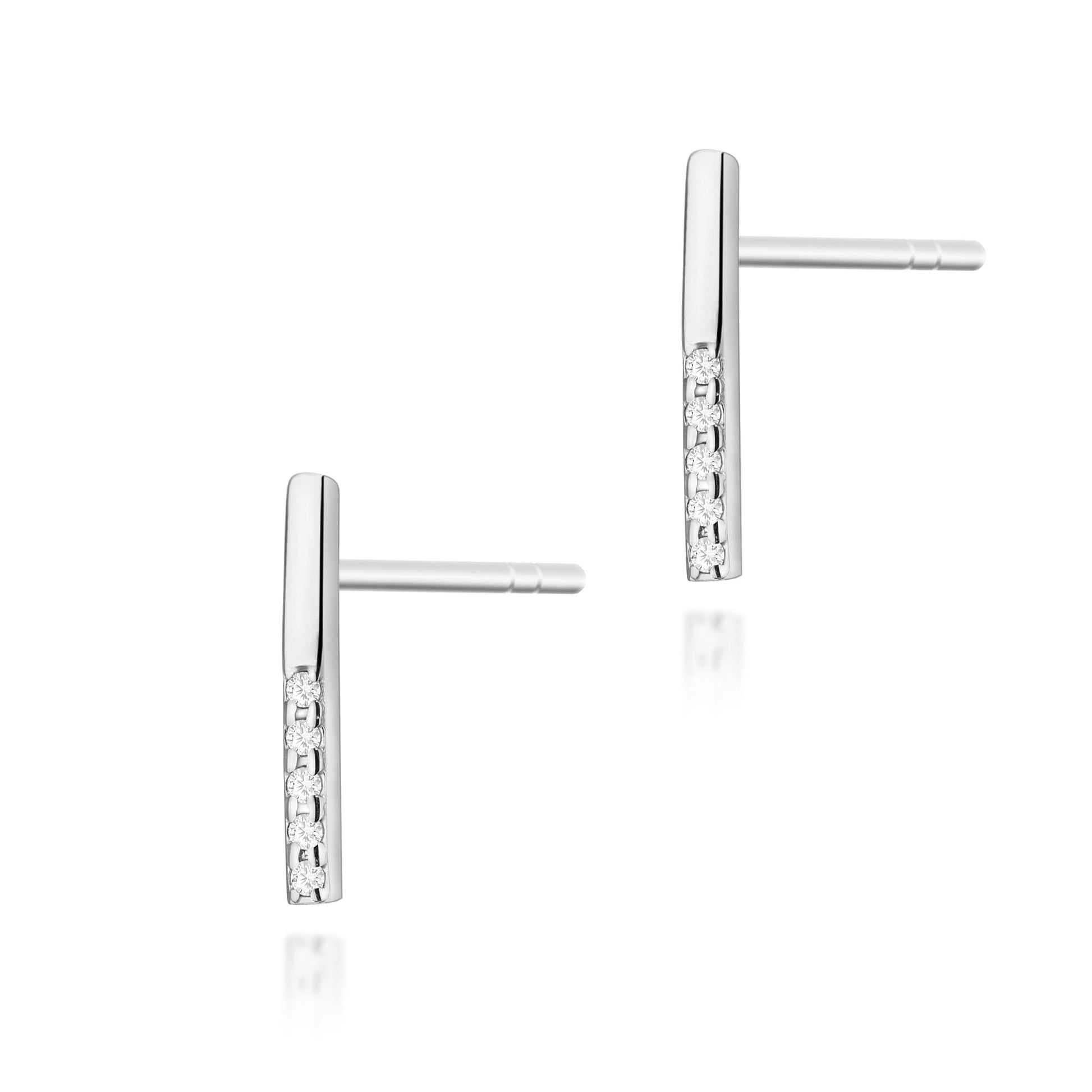Cercei Aur 14K cu Diamante Naturale 0.05 ct