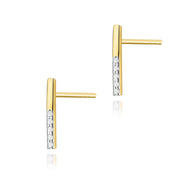 Cercei Aur 14K cu Diamante Naturale 0.05 ct