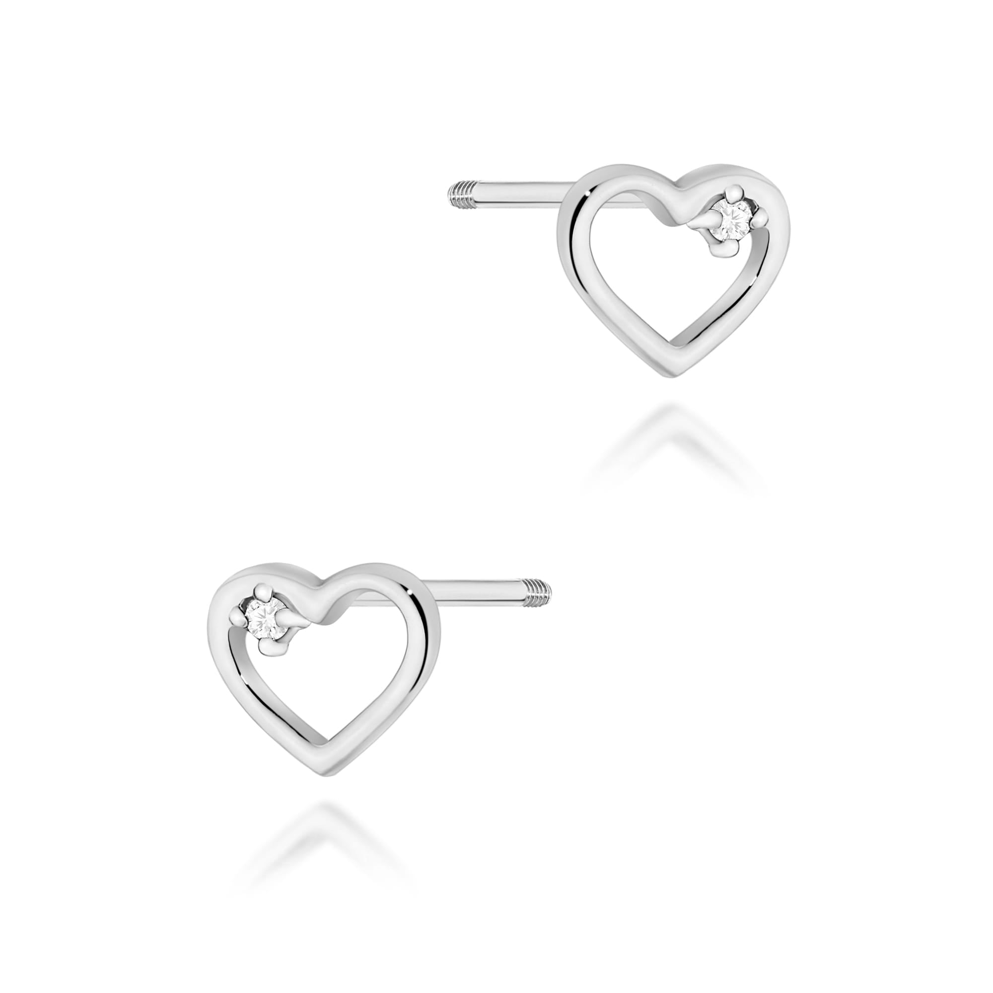 Cercei Aur 14k cu Diamante Naturale 0.01 ct