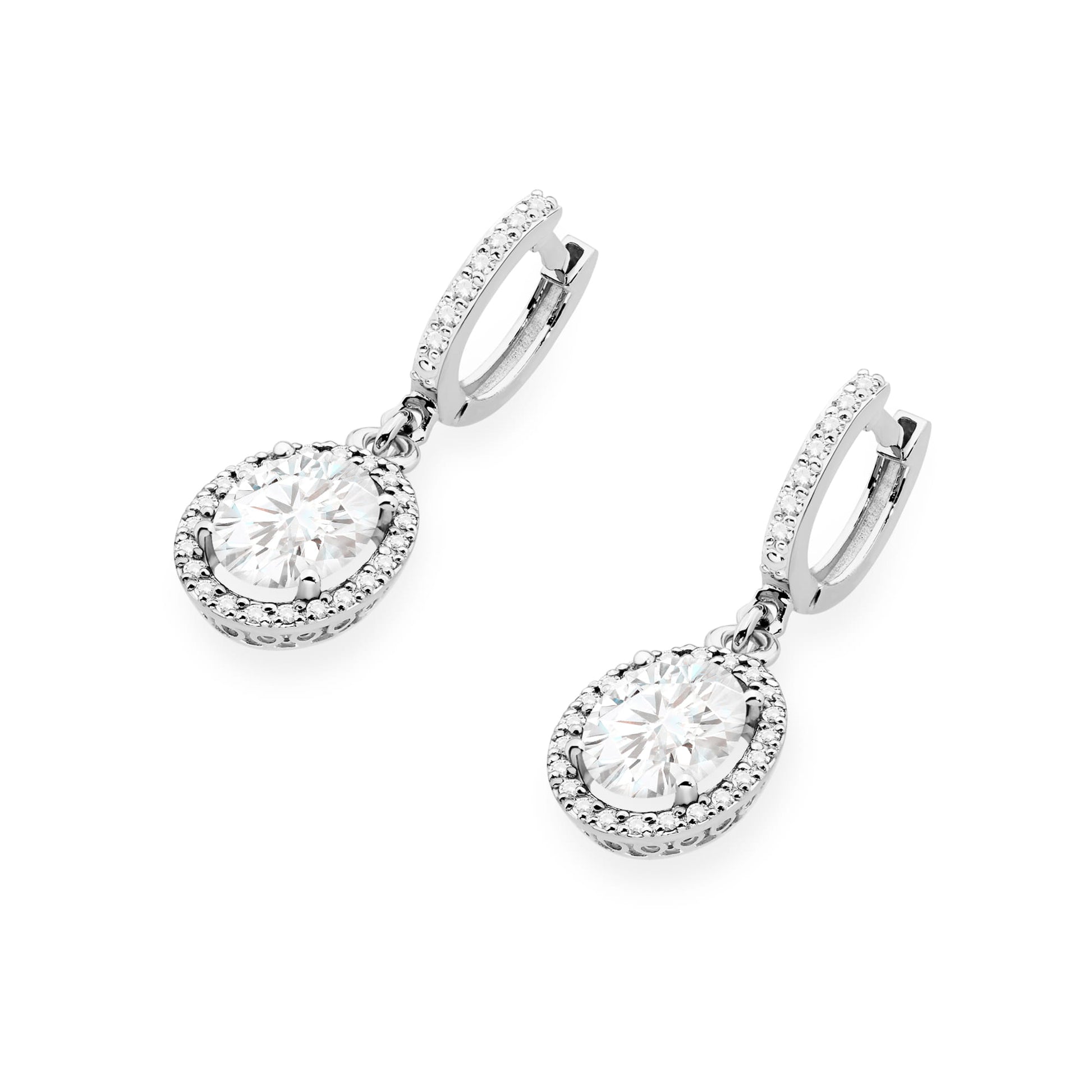 Cercei Aur 14K K0080 Diamant Lab Grown 2 x 1,90ct