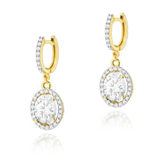 Cercei Aur 14K K0080 Diamant Lab Grown 2 x 1,90ct