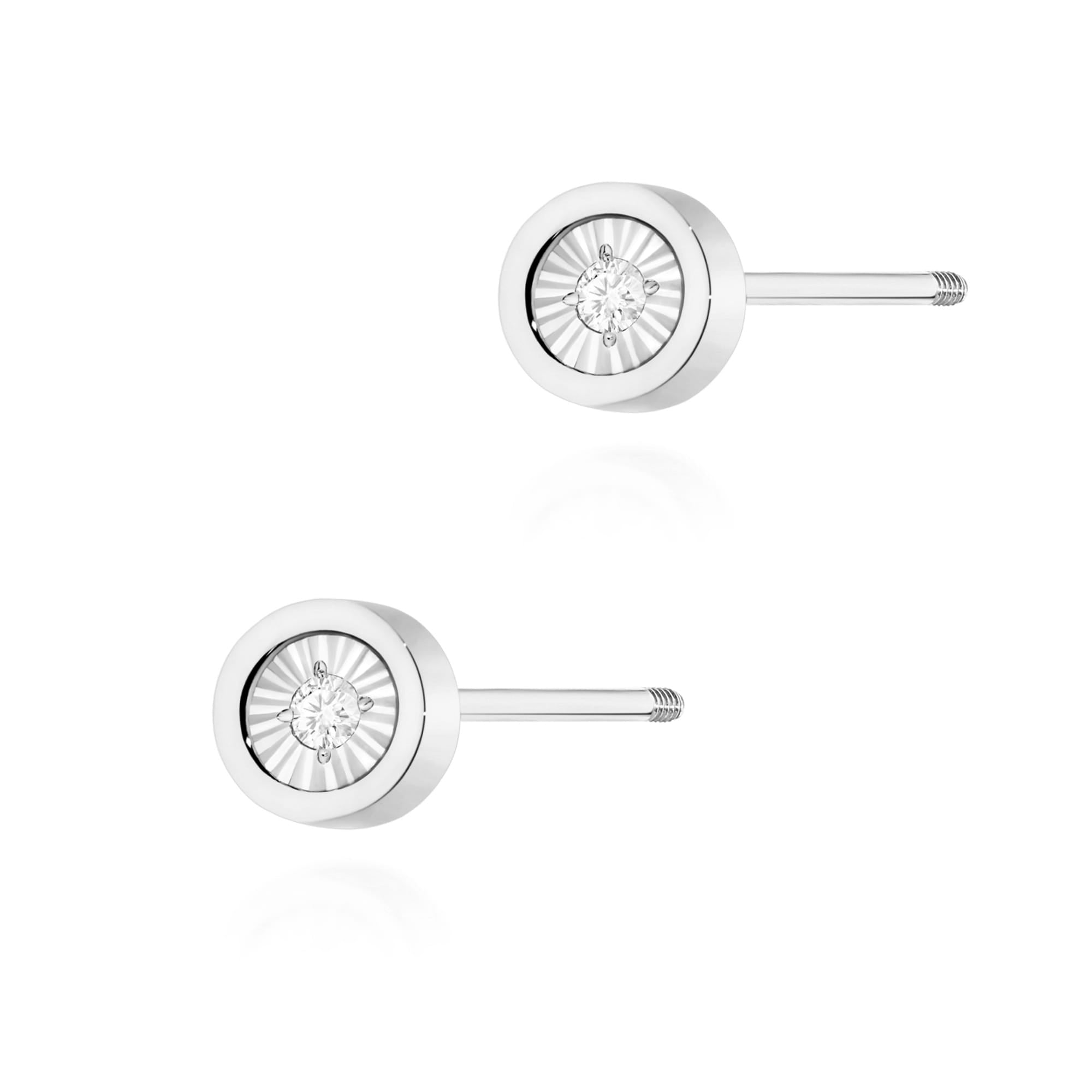 Cercei Aur 14K cu Diamante Naturale 0.16 ct