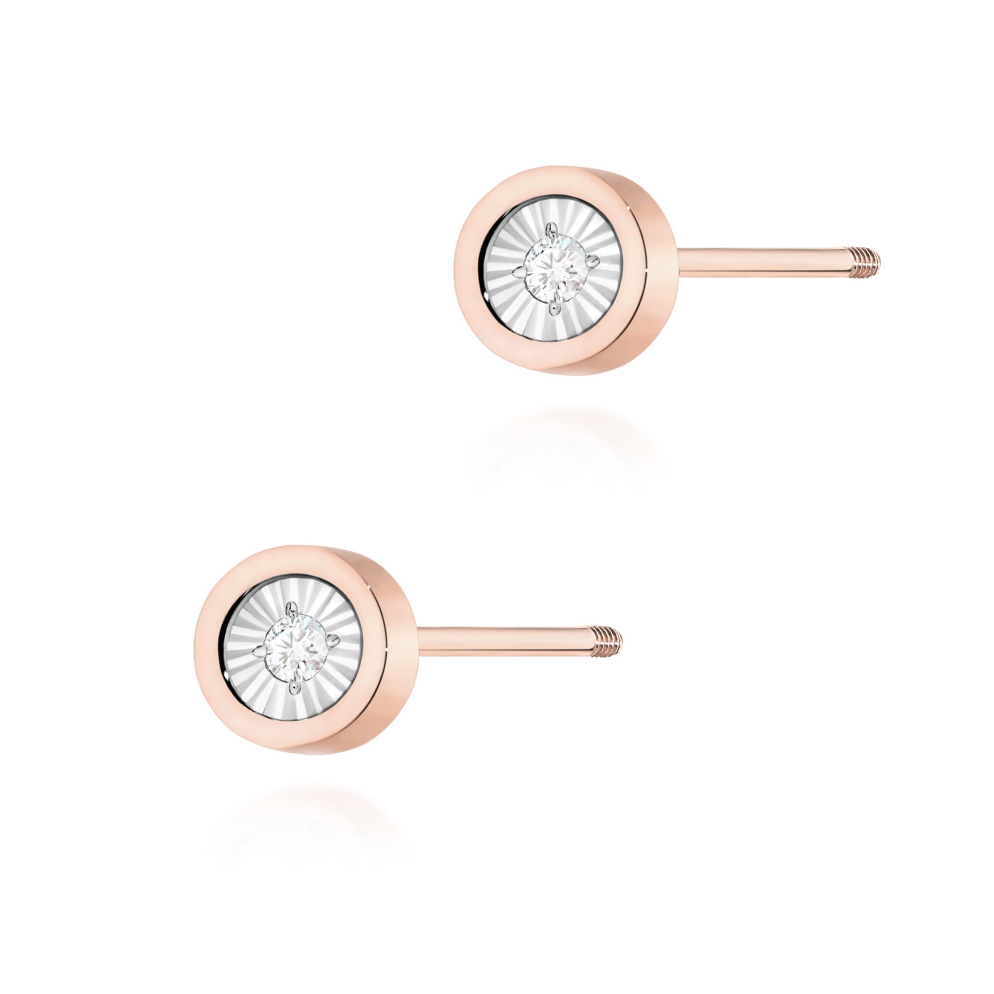 Cercei Aur 14K cu Diamante Naturale 0.16 ct