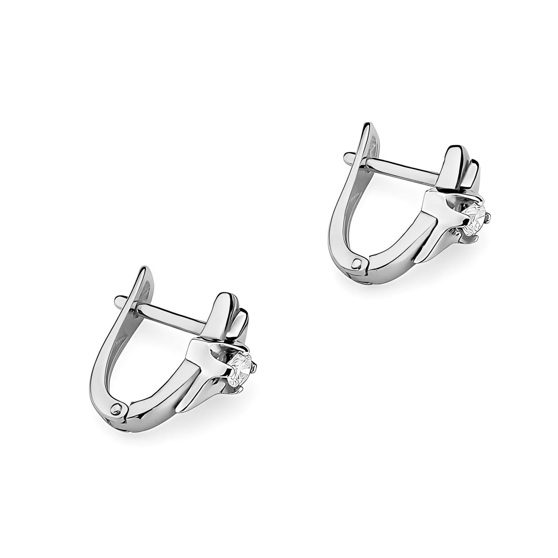 Cercei Aur 14K cu Diamante Naturale 0.16 ct