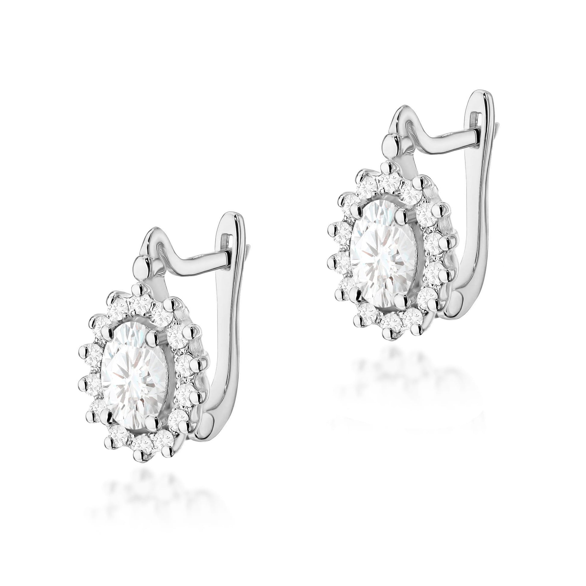 Cercei Aur 14K K0182 Diamant Lab Grown 2 x 0,40ct