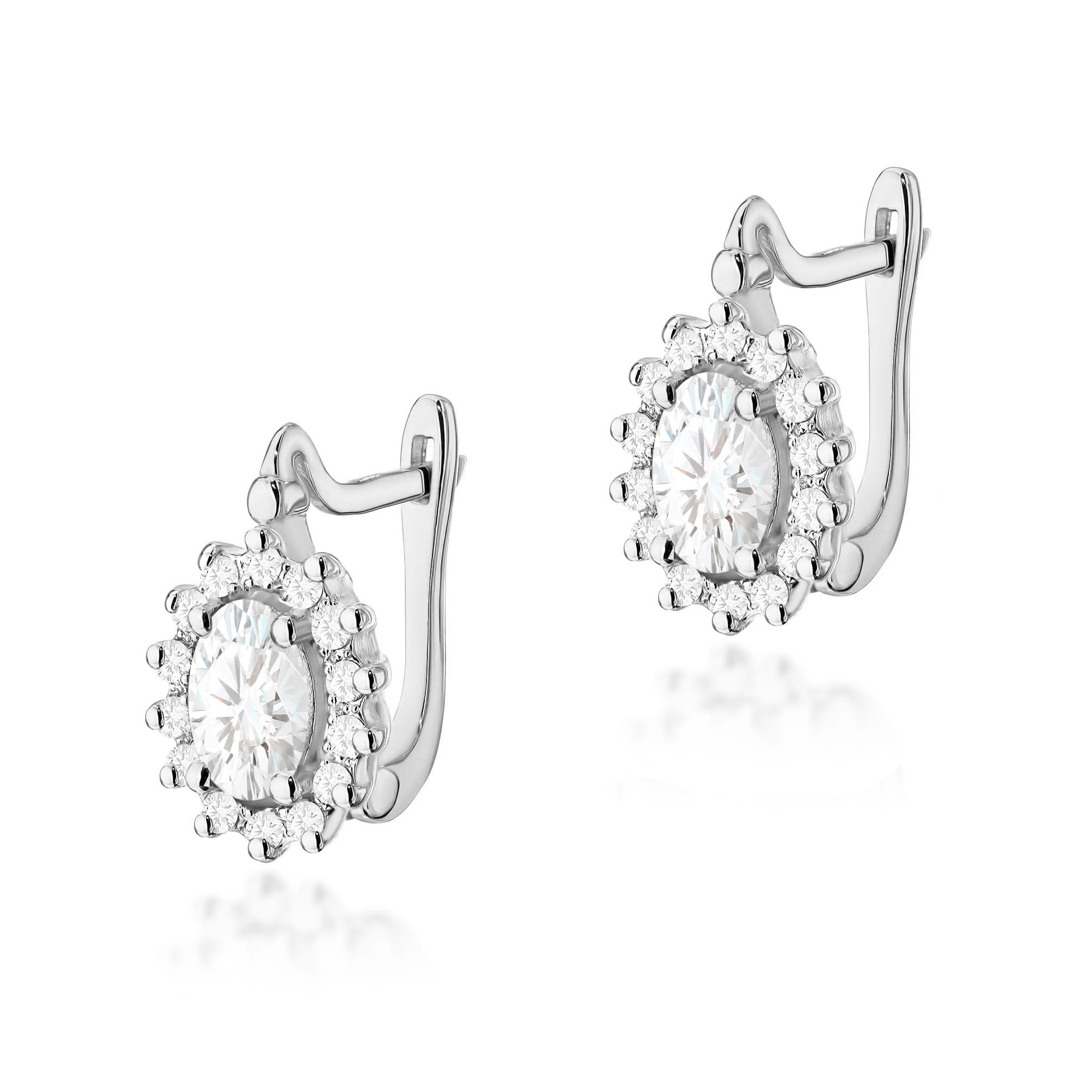 Cercei Aur 14K K0182 Diamant Lab Grown 2 x 0,40ct
