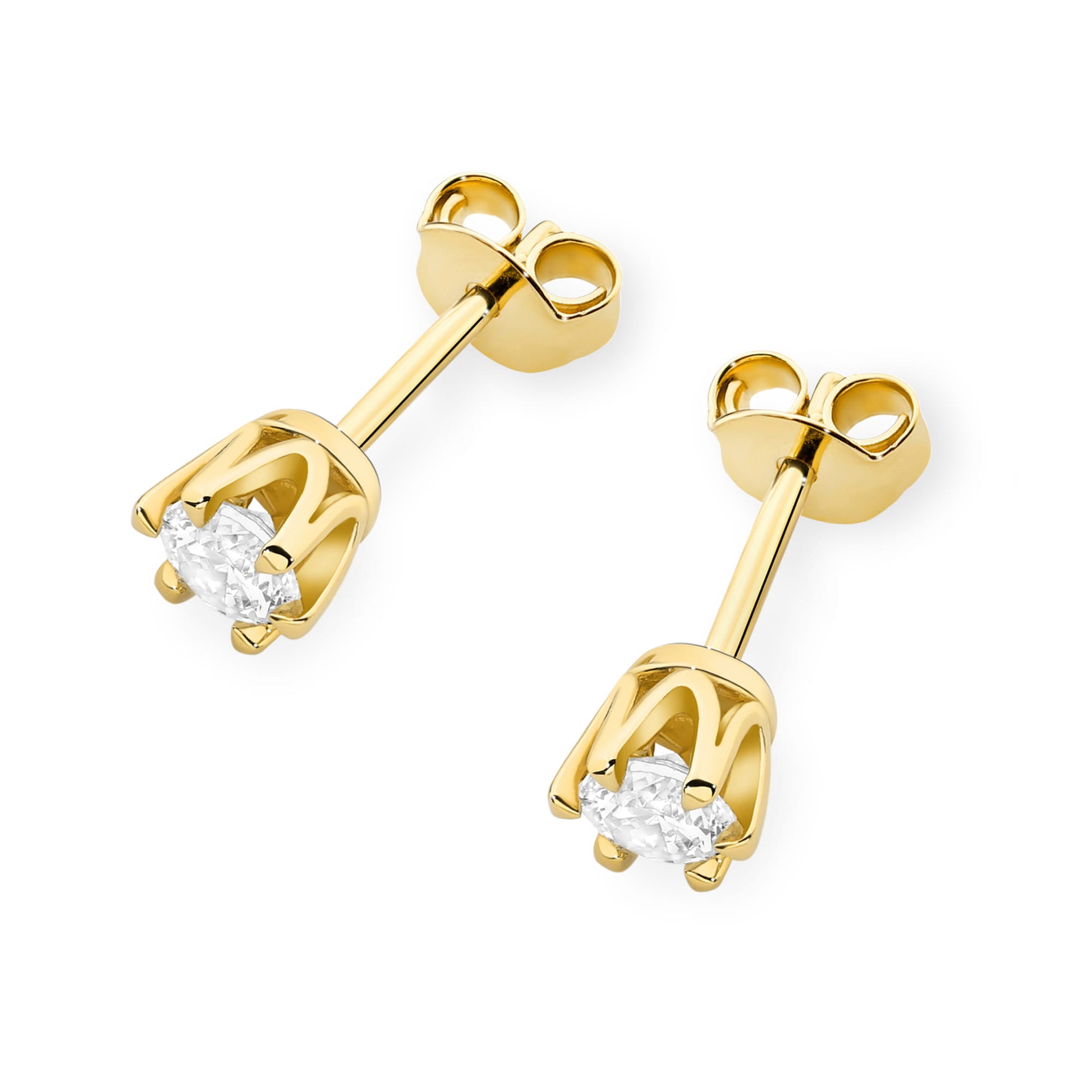 Cercei Diamant Aur 14K K0220
