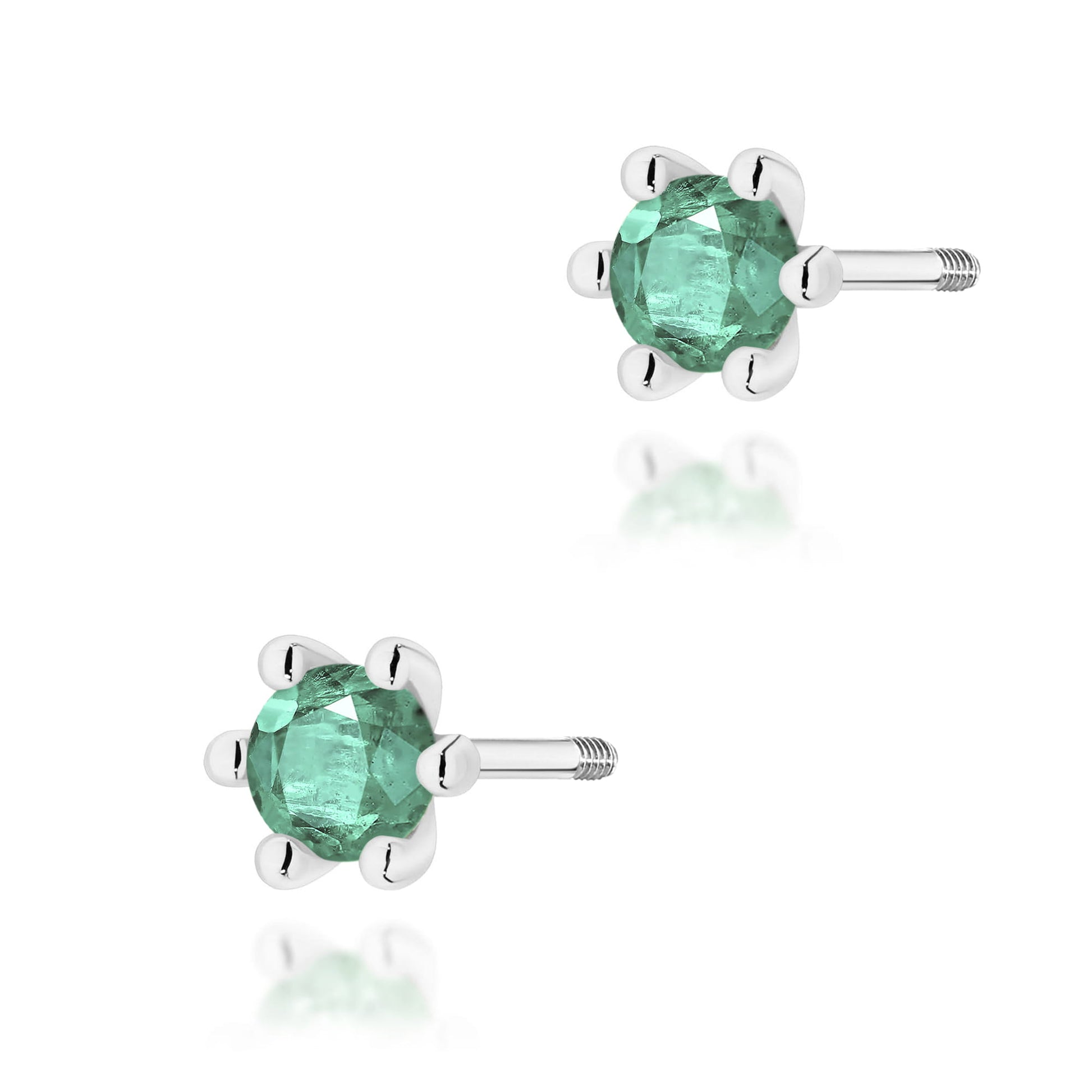 Cercei Aur 14K Cu Smarald K0222