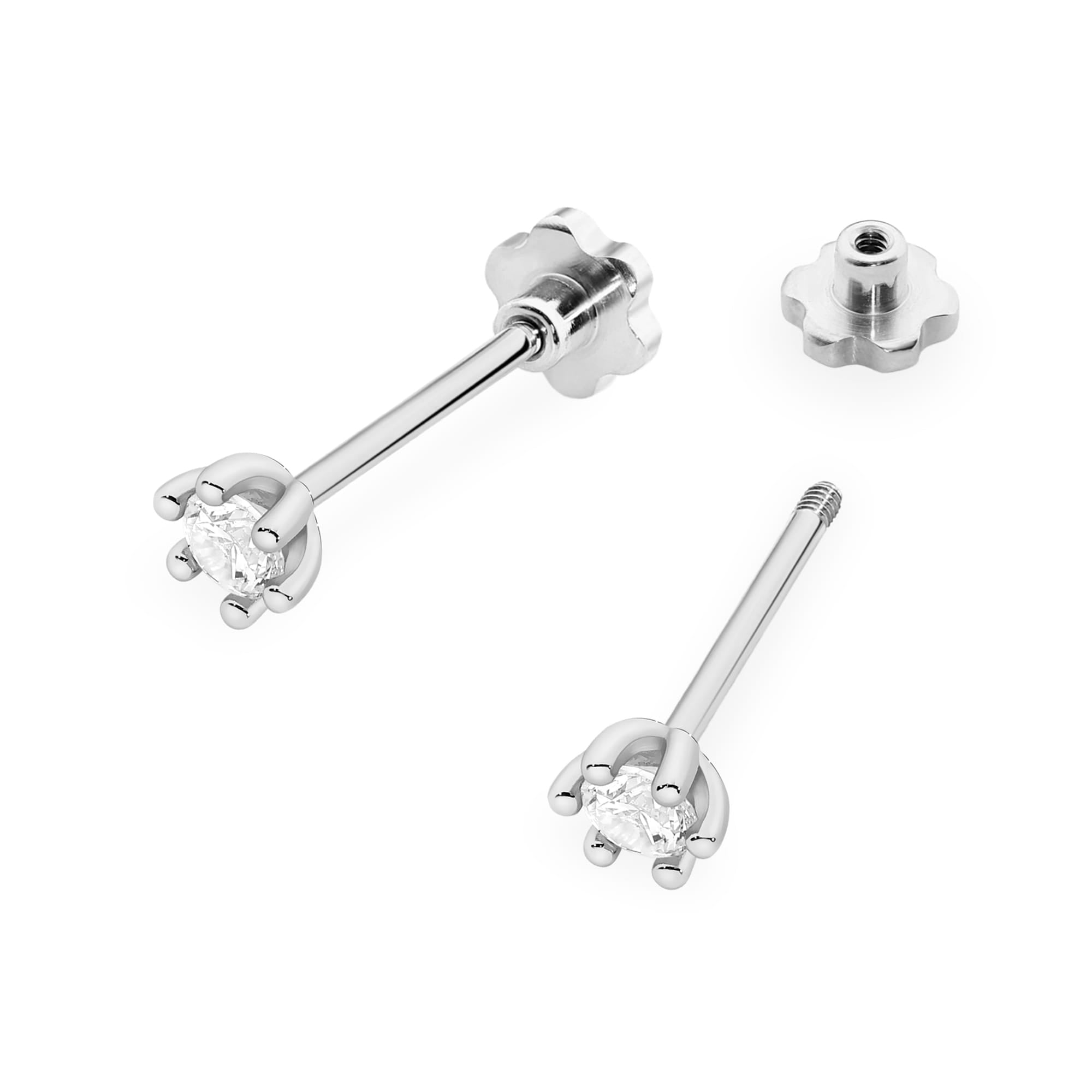 Cercei Aur 14K Diamant Laborator K0222 2 x 0.10ct