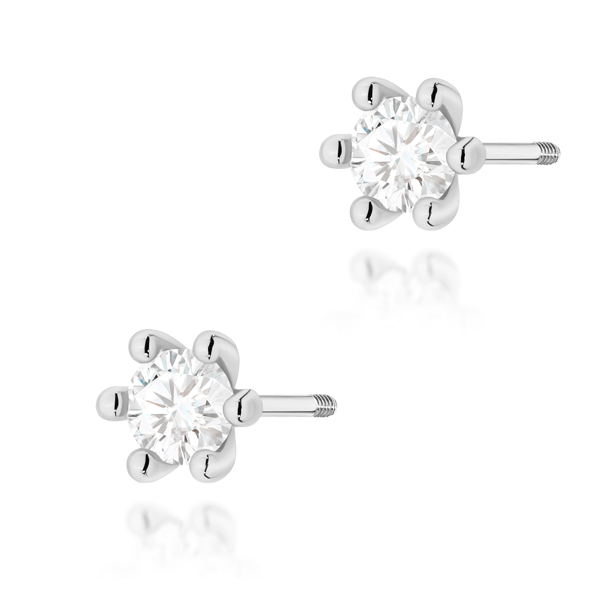 Cercei Aur 14K Cu Diamante Lab Grown 2 x 0.30ct Rotunzi K0222