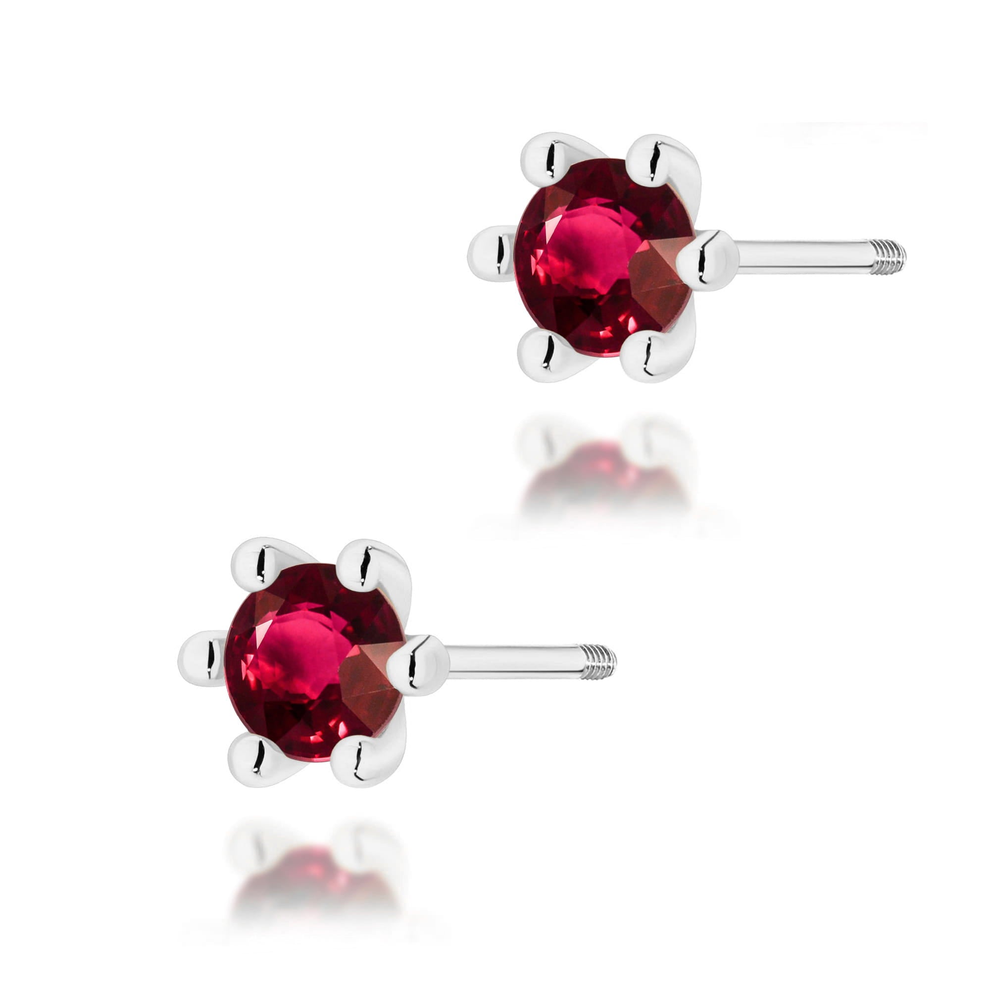 Cercei Aur 14K K0222 Rubin 2 x 0,30ct