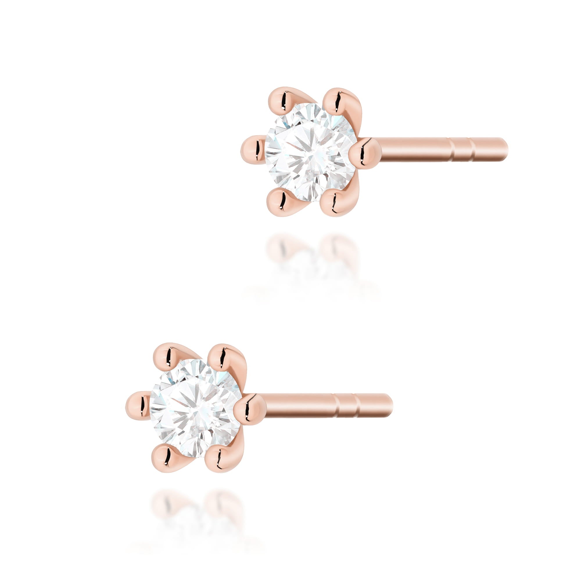 Cercei Aur 14K K0222 Diamant 2 x 0.08ct