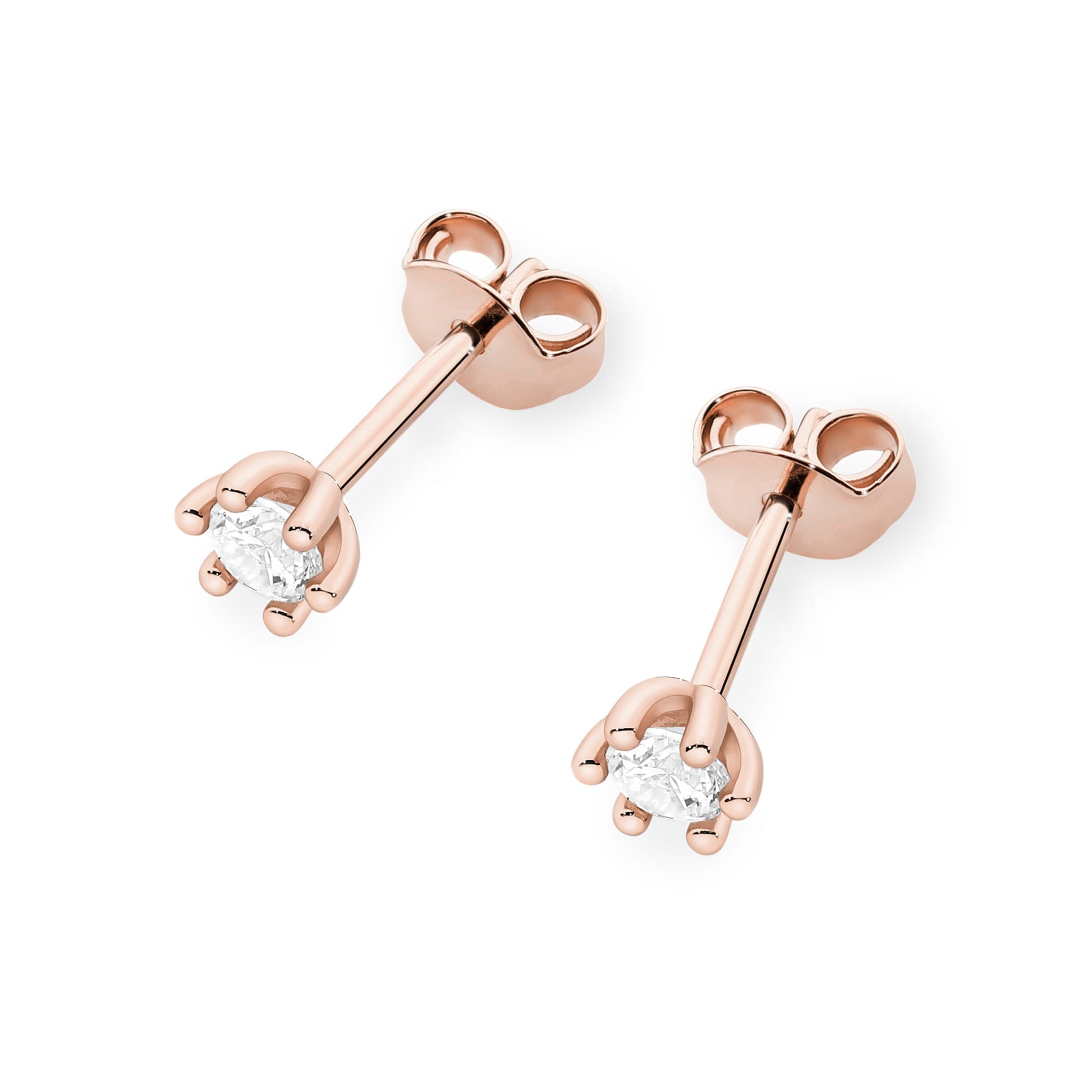 Cercei Aur 14K K0222 Diamant 2 x 0.08ct