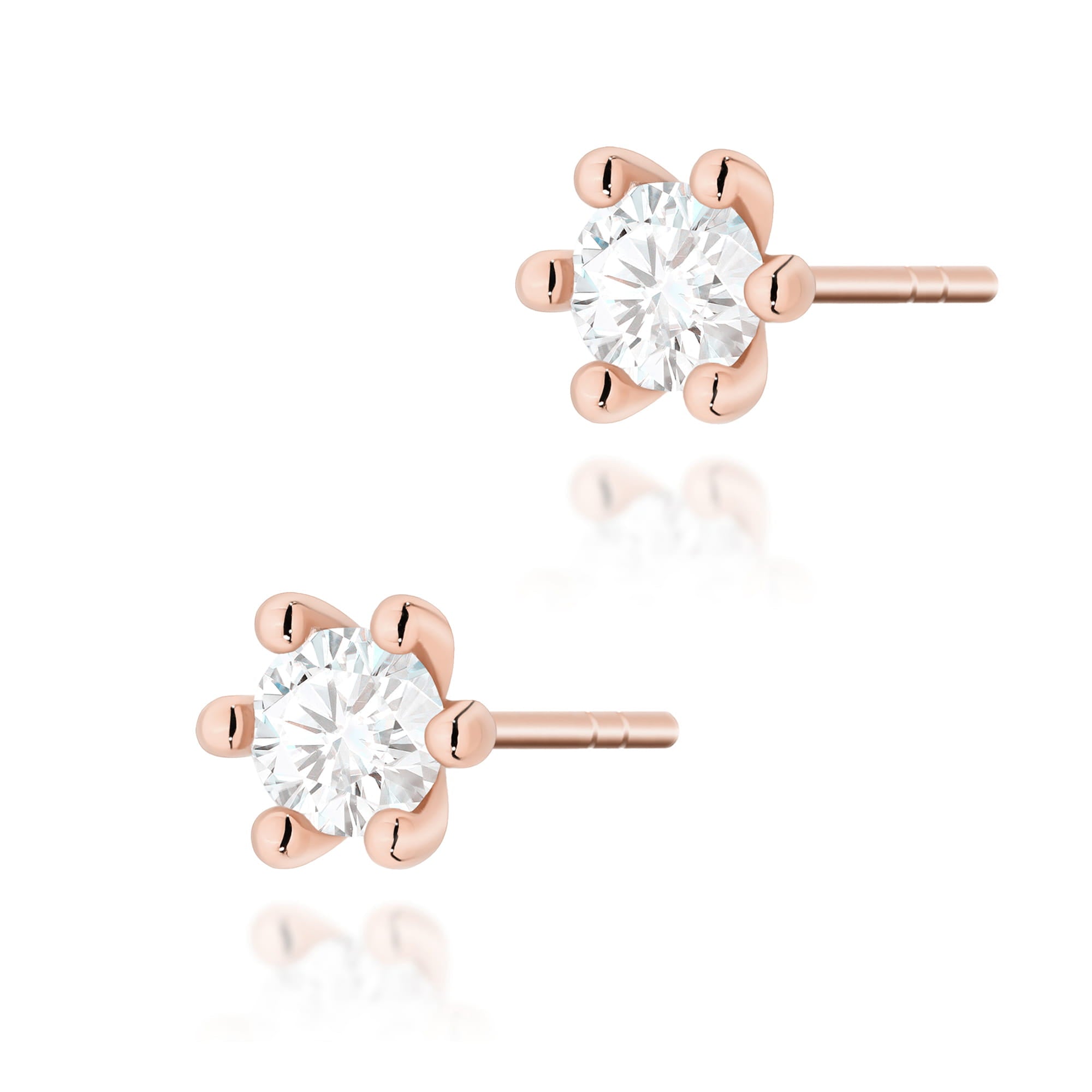Cercei Aur 14K cu Diamante Naturale 0.60 ct