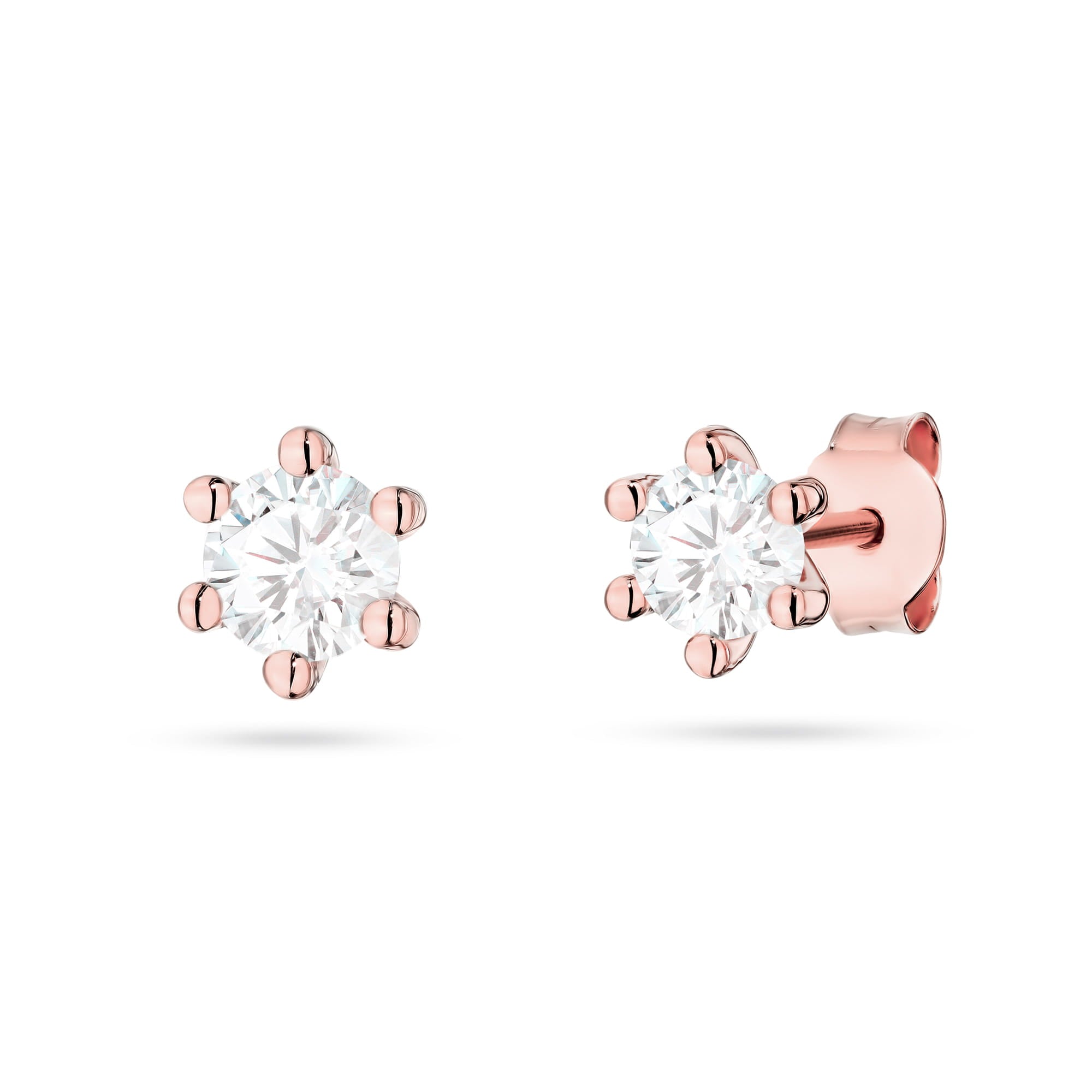 Cercei Aur 14K cu Diamante de Laborator 0.20 ct