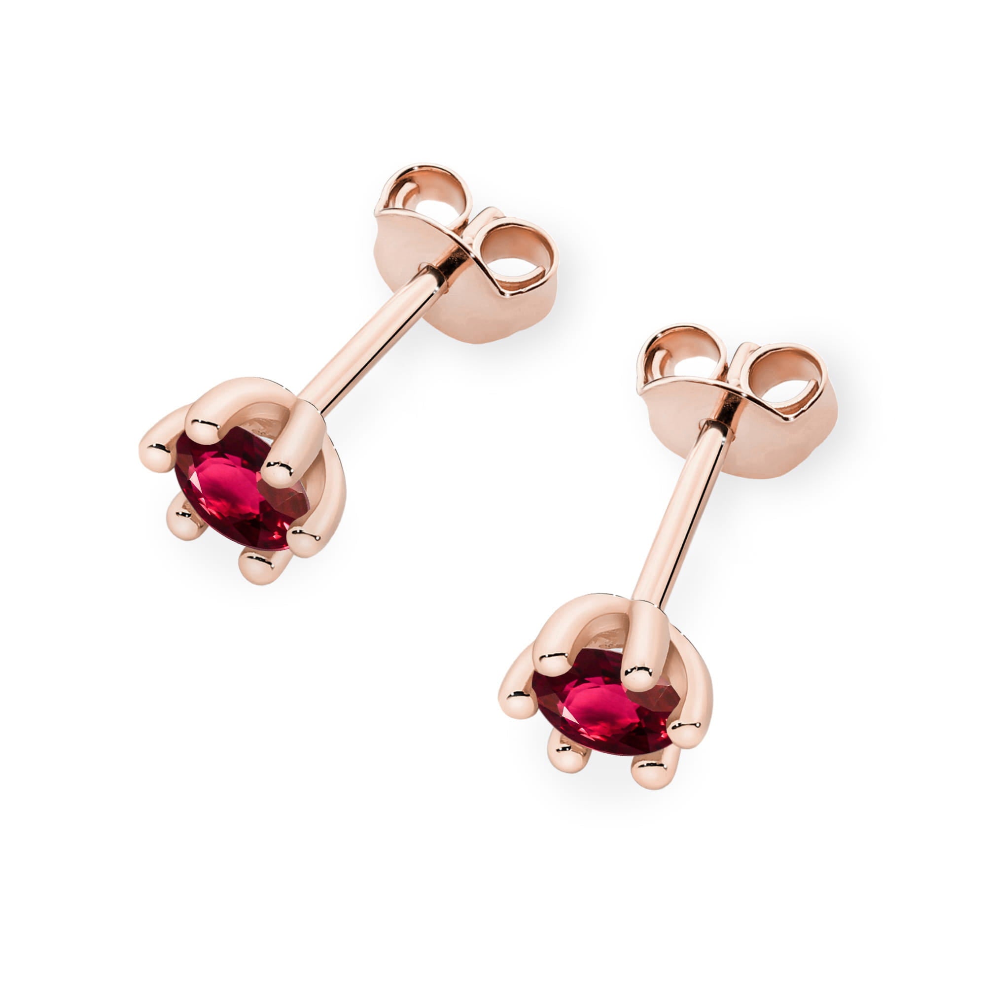 Cercei Aur 14K Ruby K0222