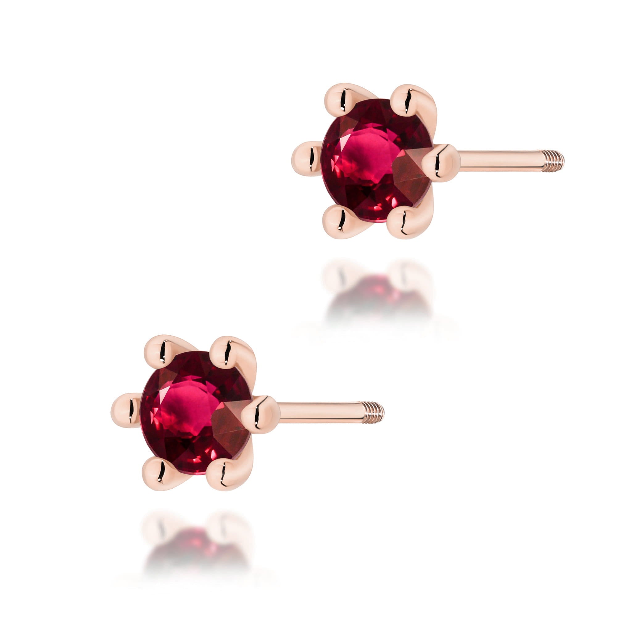 Cercei Aur 14K K0222 Rubin 2 x 0,30ct