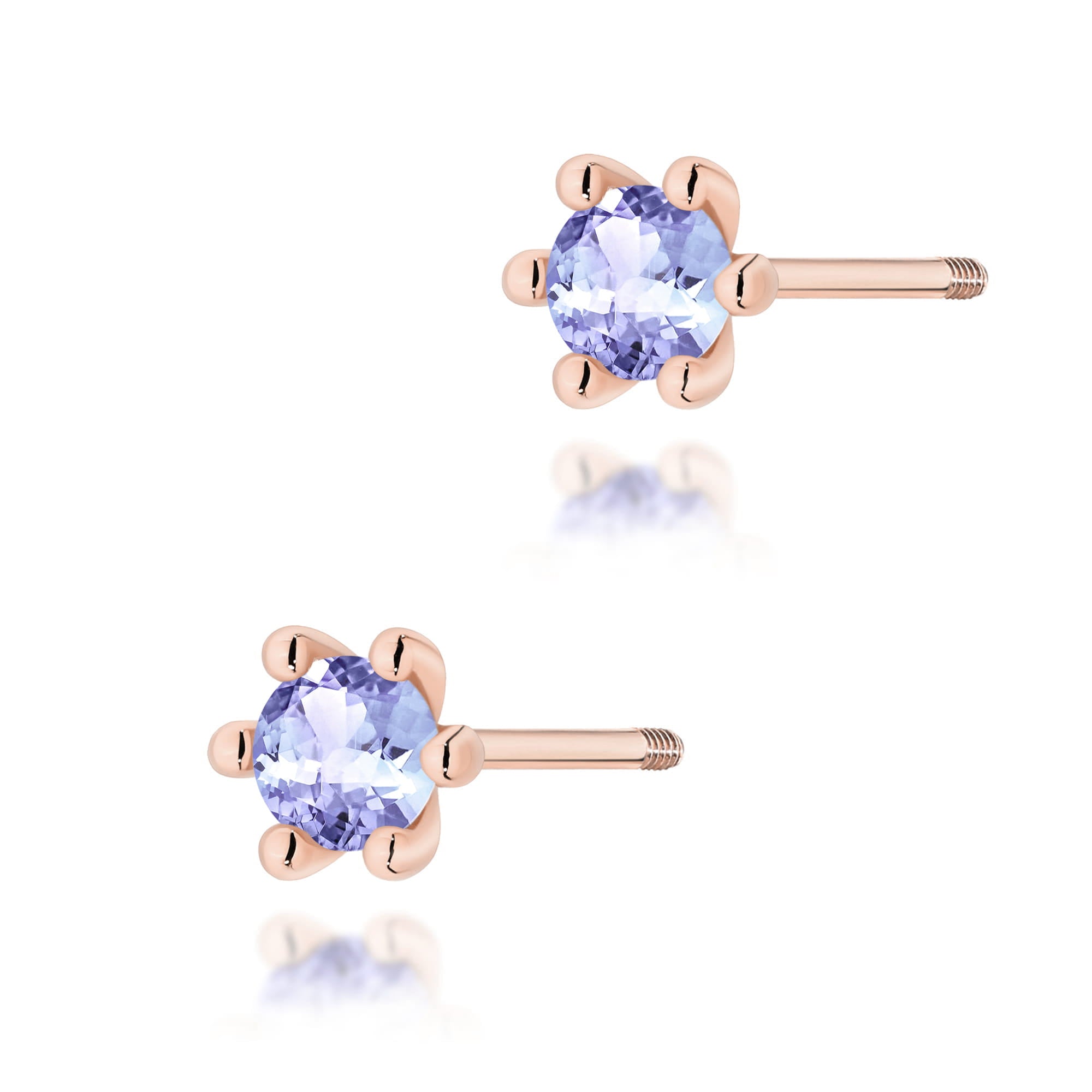 Cercei Aur 14K K0222 Tanzanit 2 x 0,15ct