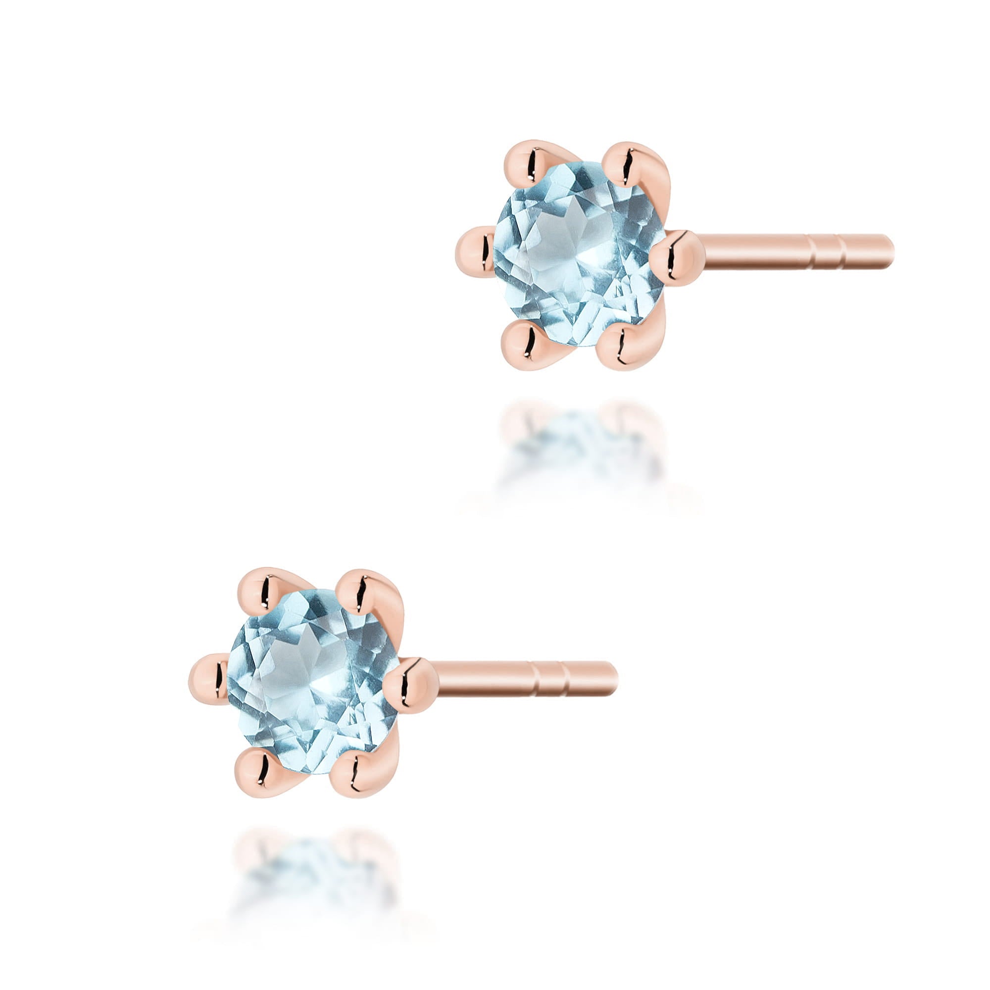 Cercei Aur 14K K0222 Topaz Swiss 0,30ct
