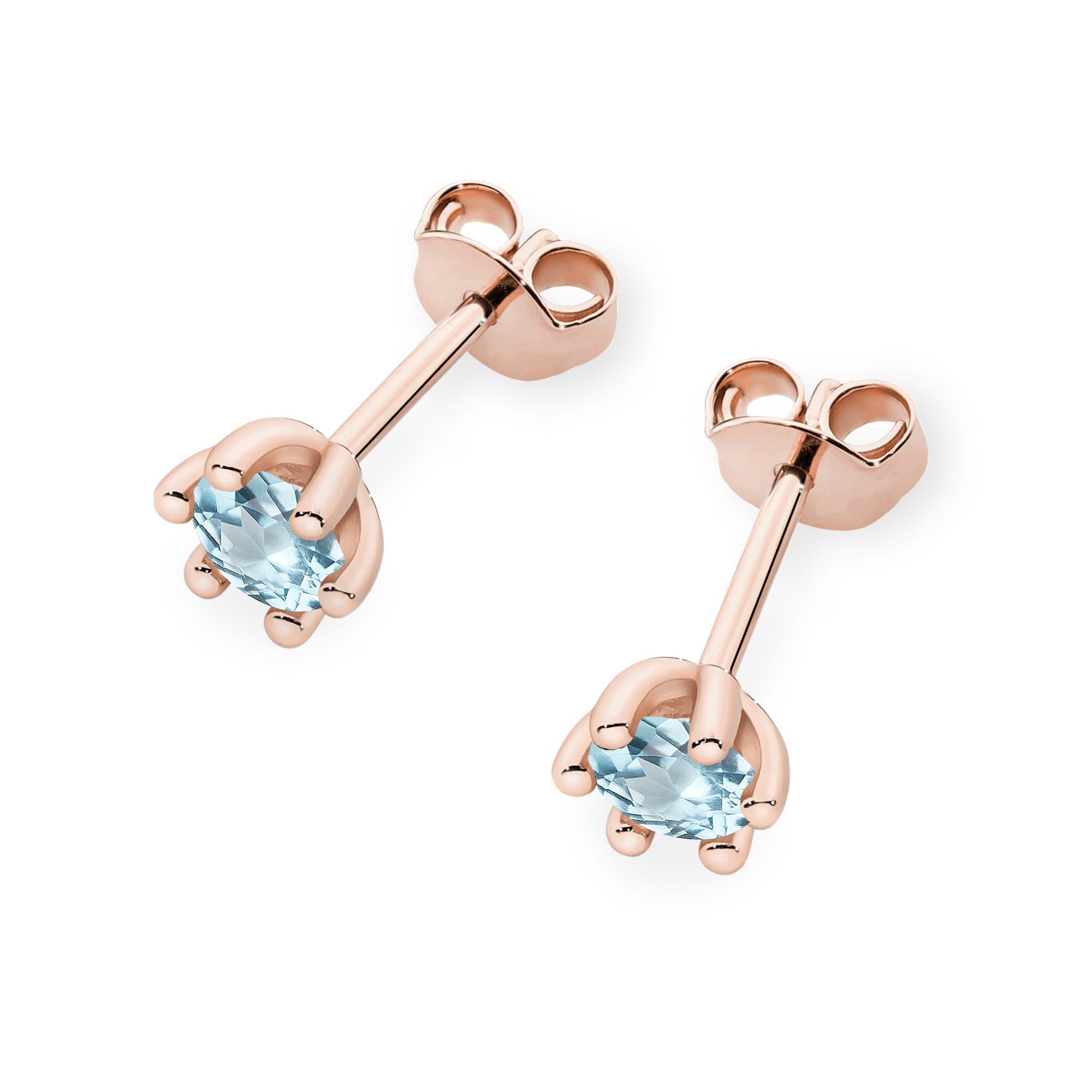 Cercei Aur 14K K0222 Topaz Swiss 0,30ct