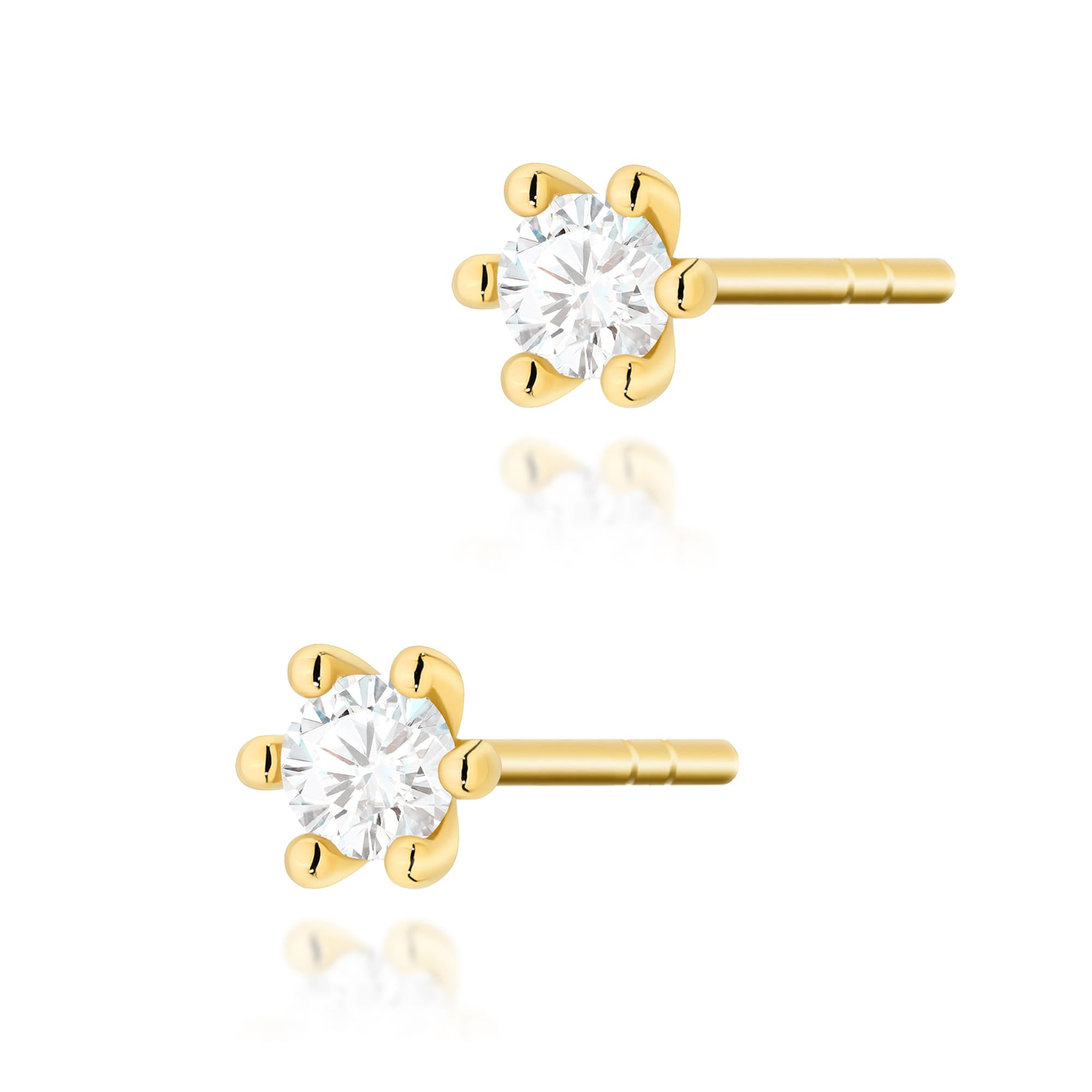 Cercei Aur 14K K0222 Diamant 2 x 0.08ct
