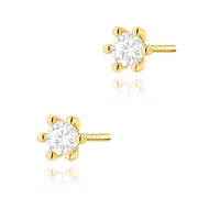 Cercei Aur 14K Diamant Laborator K0222