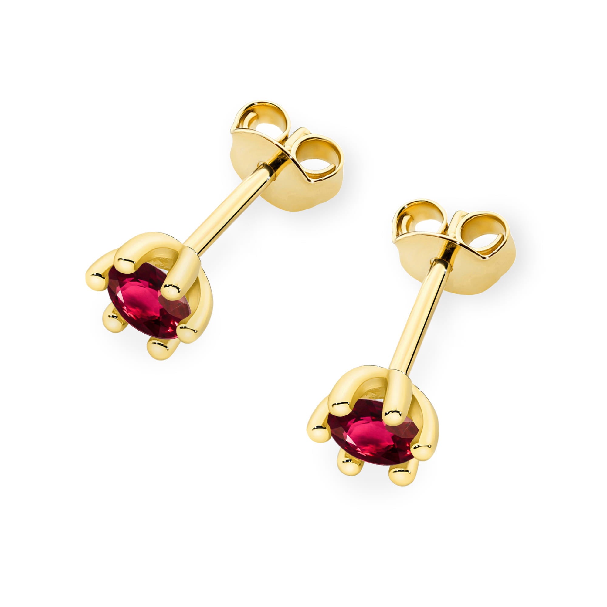 Cercei Aur 14K Ruby K0222