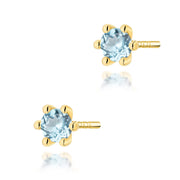 Cercei Aur 14K K0222 cu Topaz Swiss