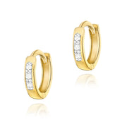 Cercei Aur 14K cu Diamante Naturale 0.09 ct