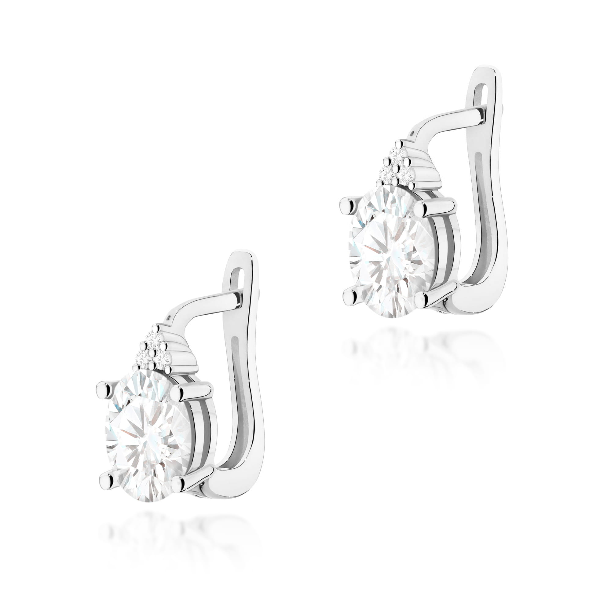 Cercei Aur 14K K0308 Diamant 2 x 0,70ct