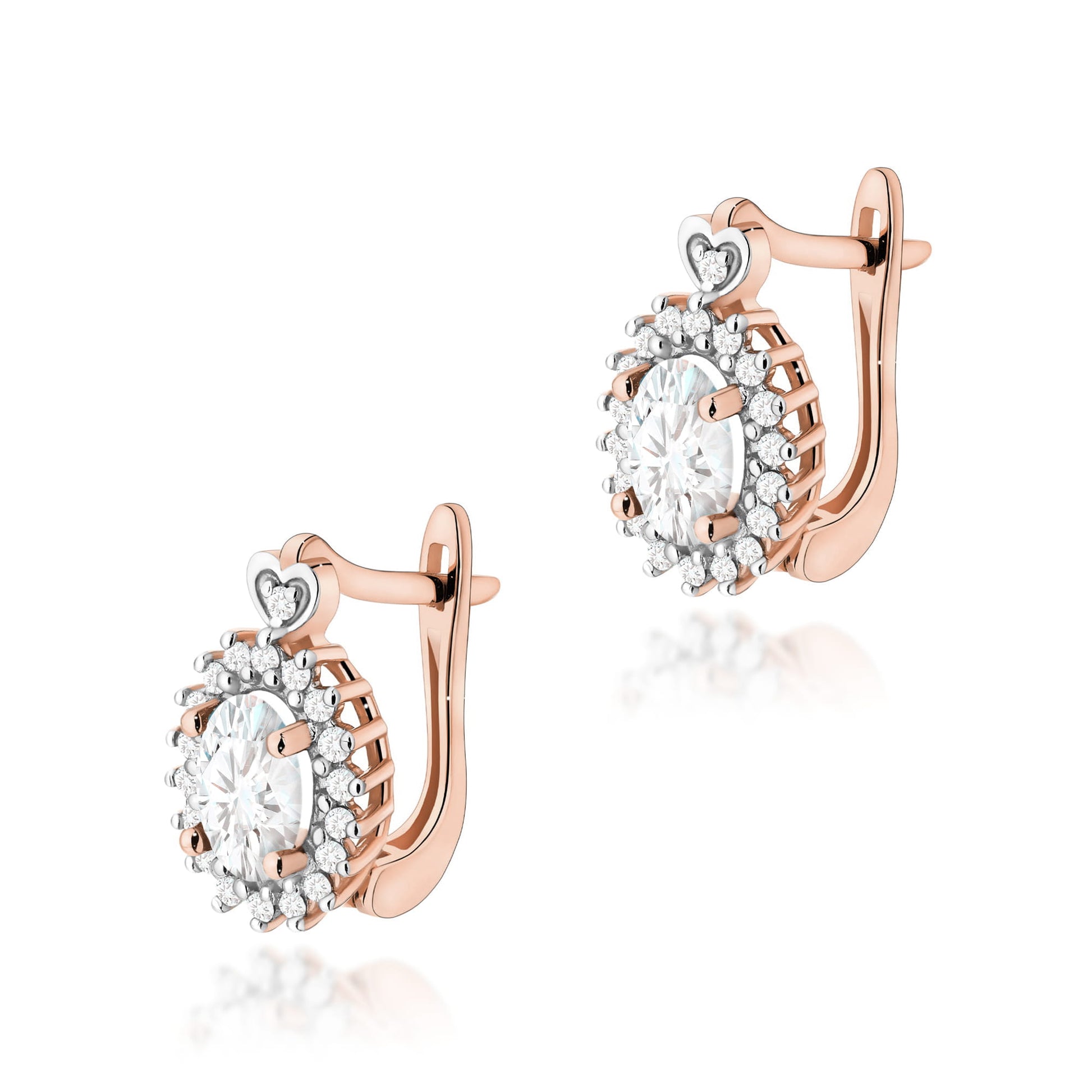 Cercei Aur 14K K0312 Diamant Lab Grown 2 x 0,40ct