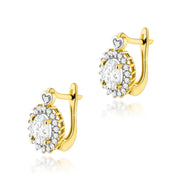 Cercei Aur 14K K0312 Diamant Lab Grown 2 x 0,40ct