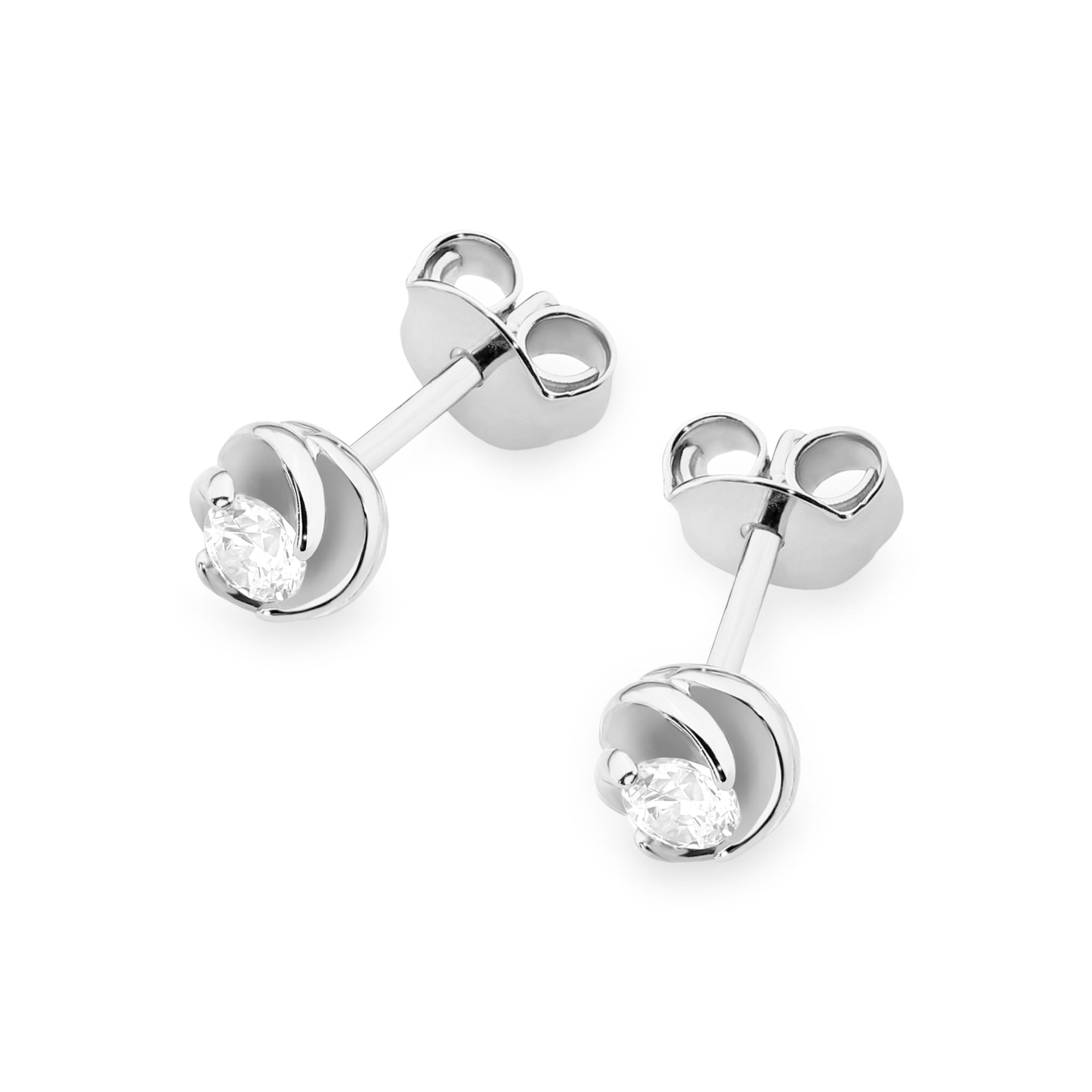 Cercei Aur 14K cu Diamante Naturale 0.20 ct