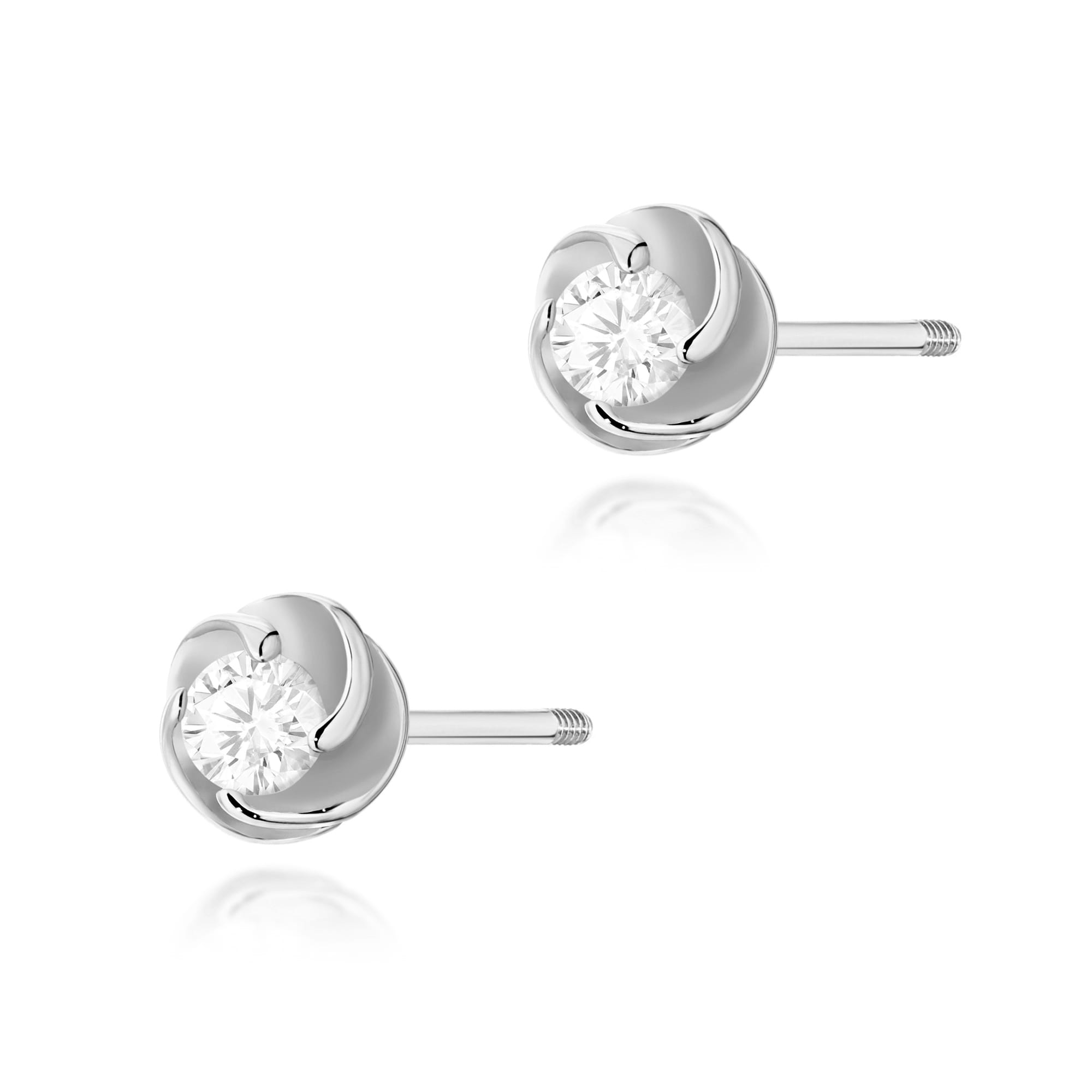 Cercei Aur 14K cu Diamante Naturale 0.20 ct