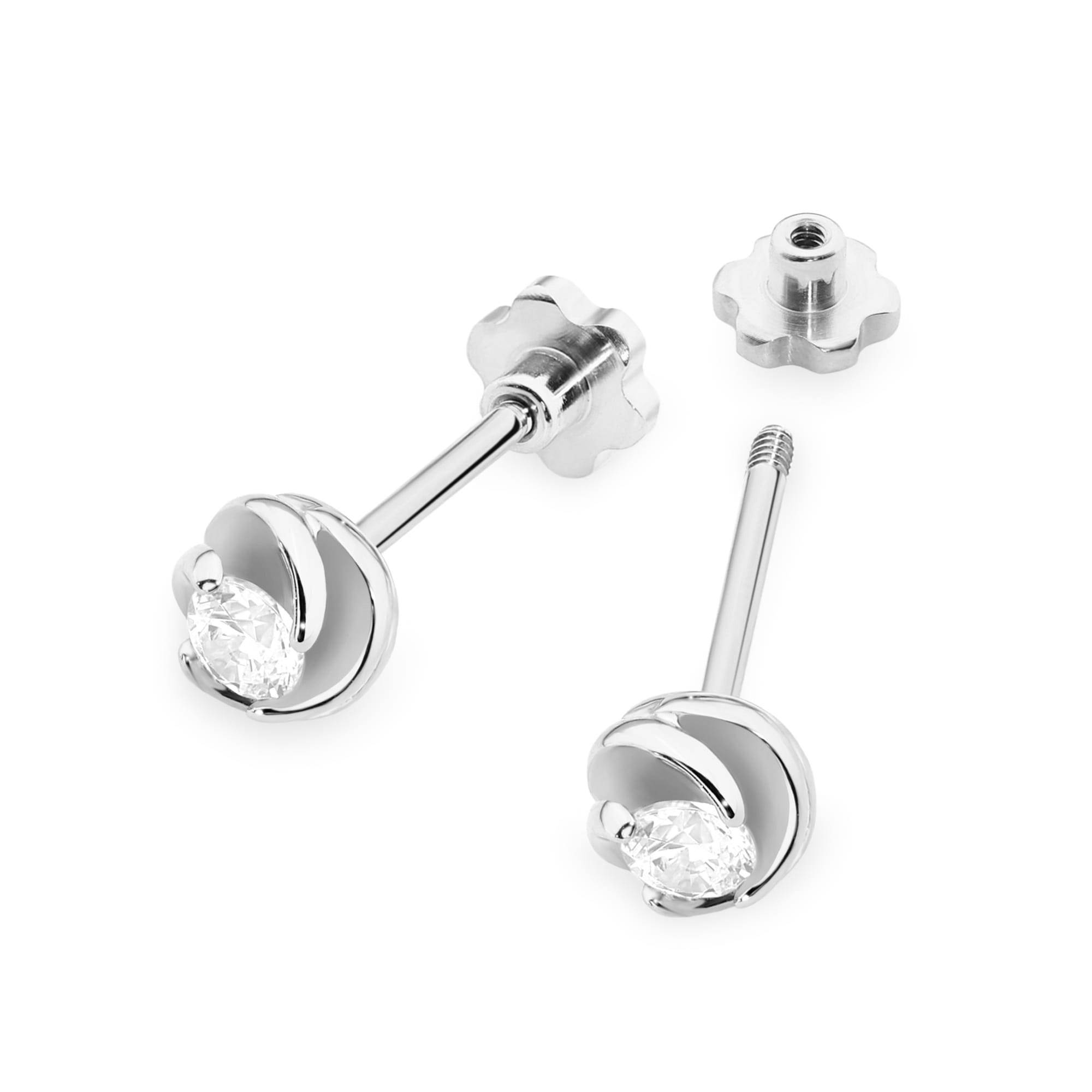 Cercei Aur 14K cu Diamante Naturale 0.20 ct
