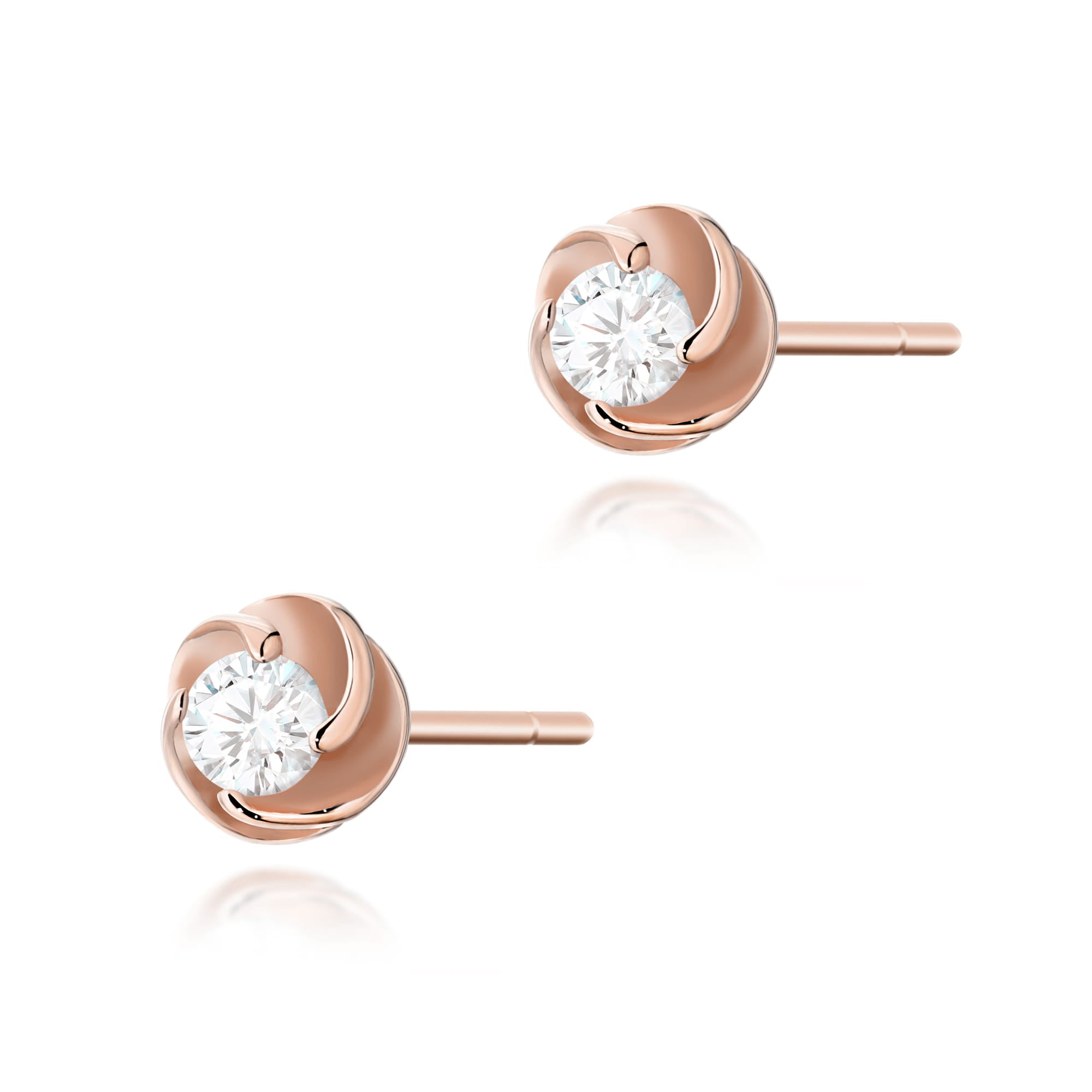 Cercei Aur 14K cu Diamante Naturale 0.20 ct