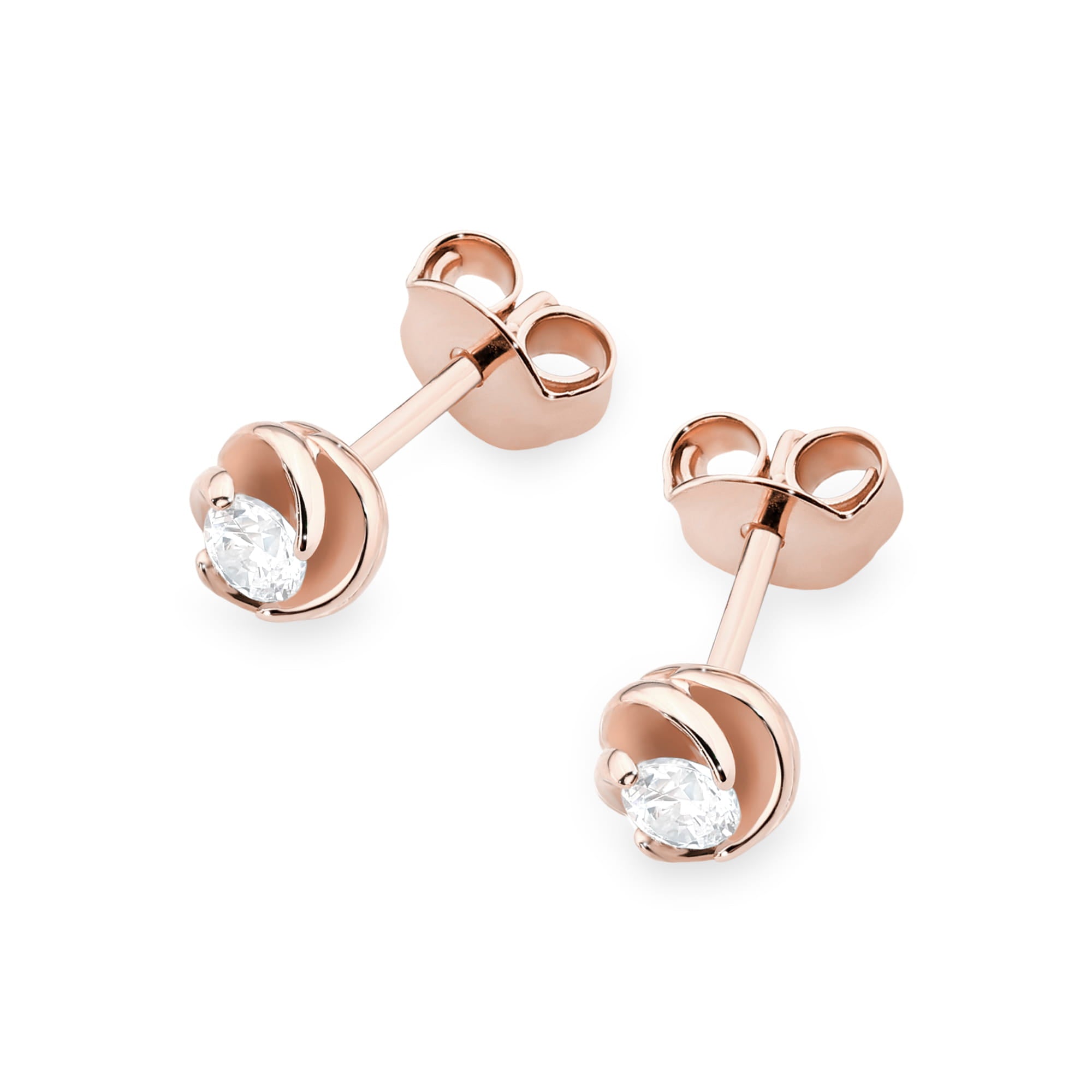 Cercei Aur 14K cu Diamante Naturale 0.20 ct