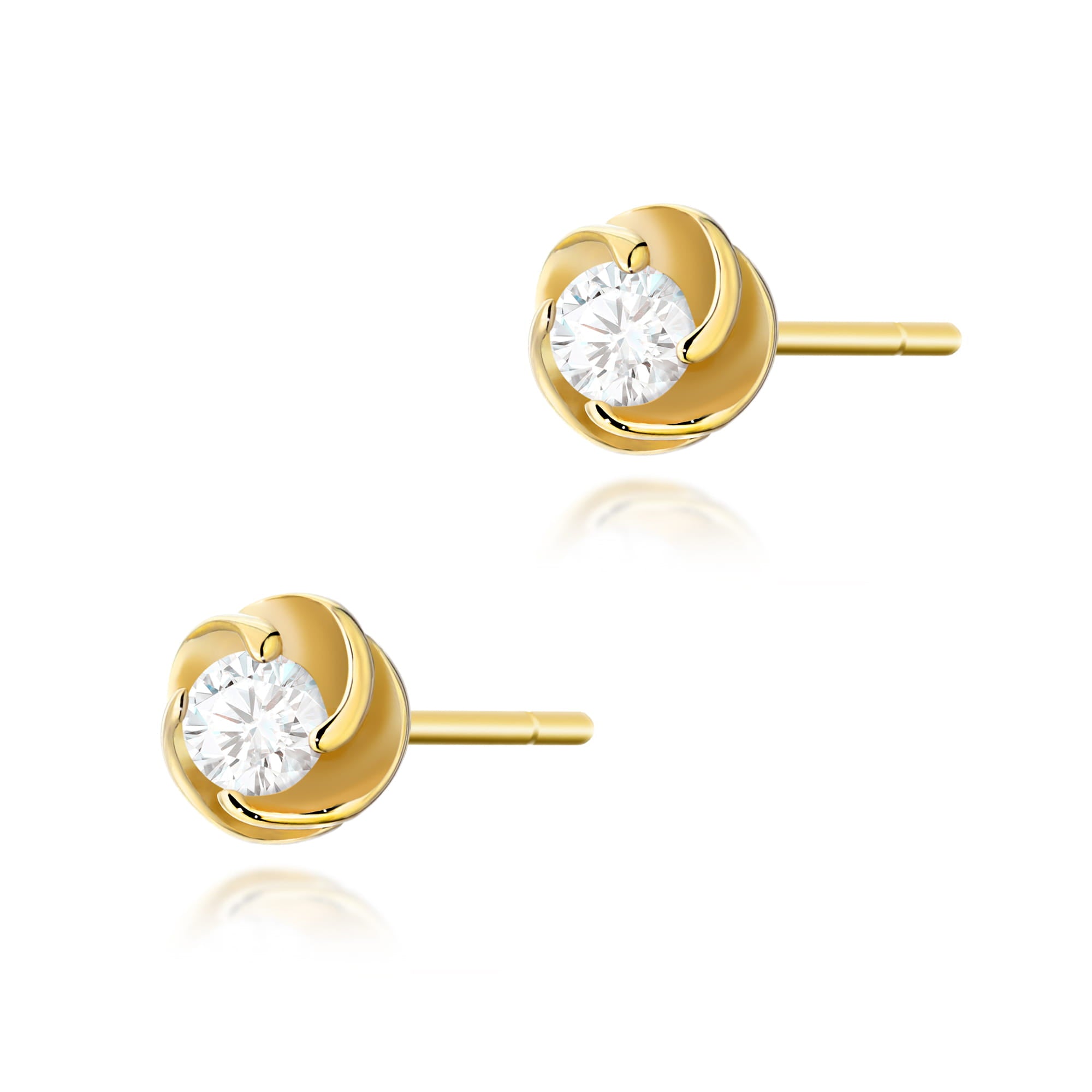 Cercei Aur 14K cu Diamante Naturale 0.20 ct