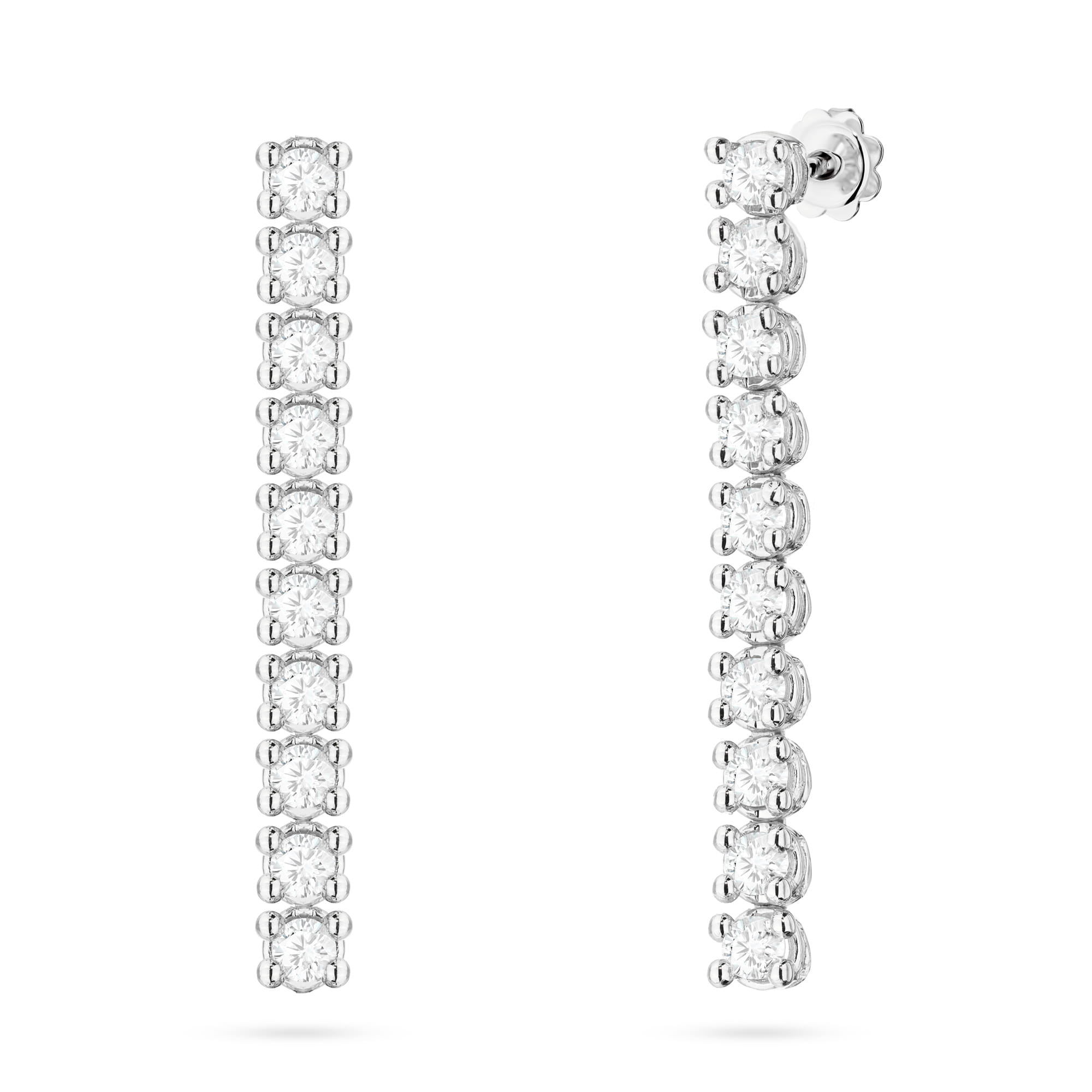 Cercei Aur 14K cu Diamante de Laborator 0.80 ct