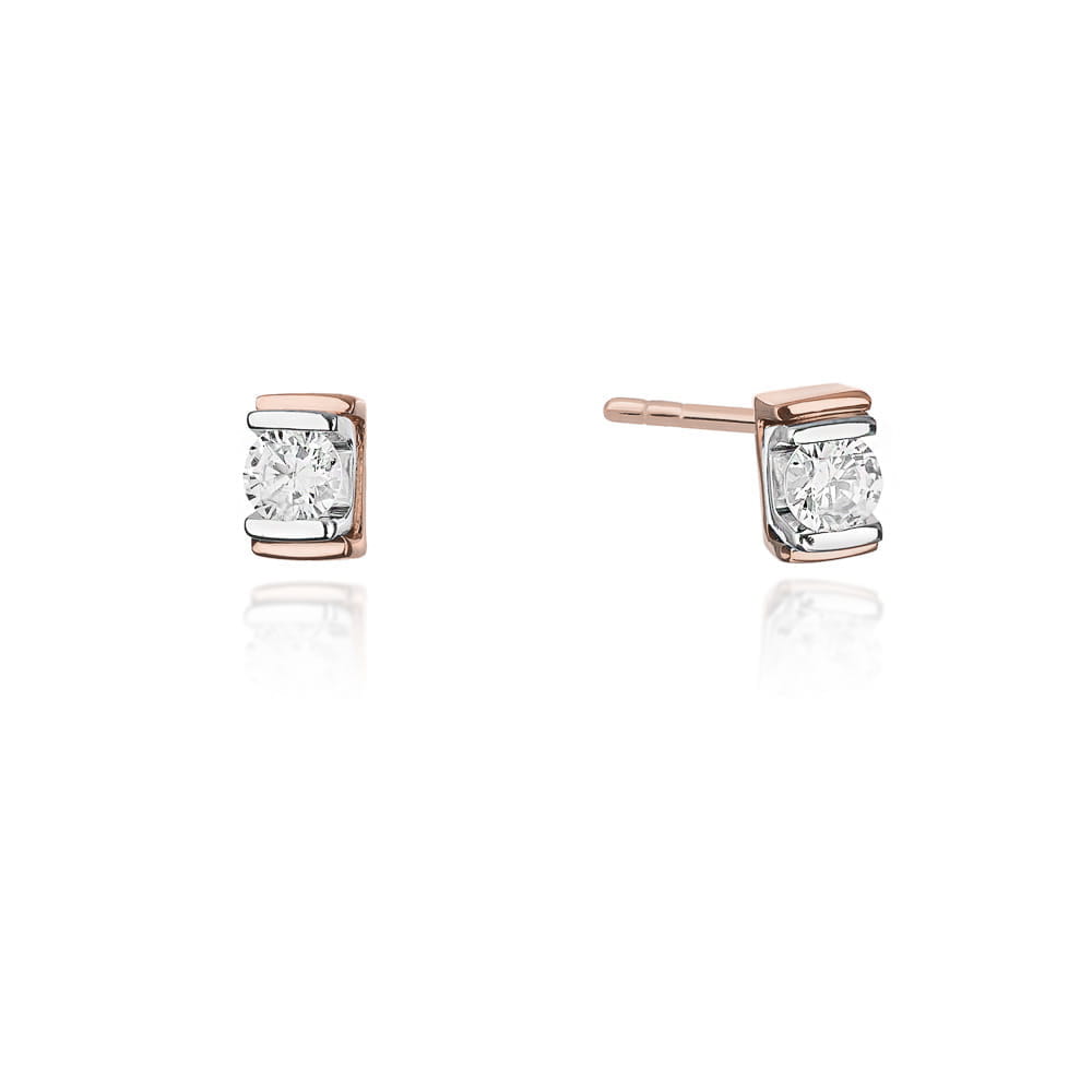Cercei Aur 14K cu Diamant 0.20 ct