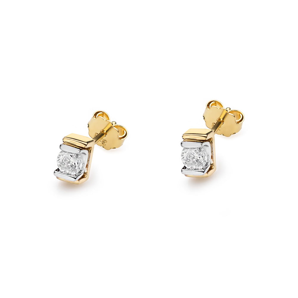 Cercei Aur 14K cu Diamant 0.20 ct