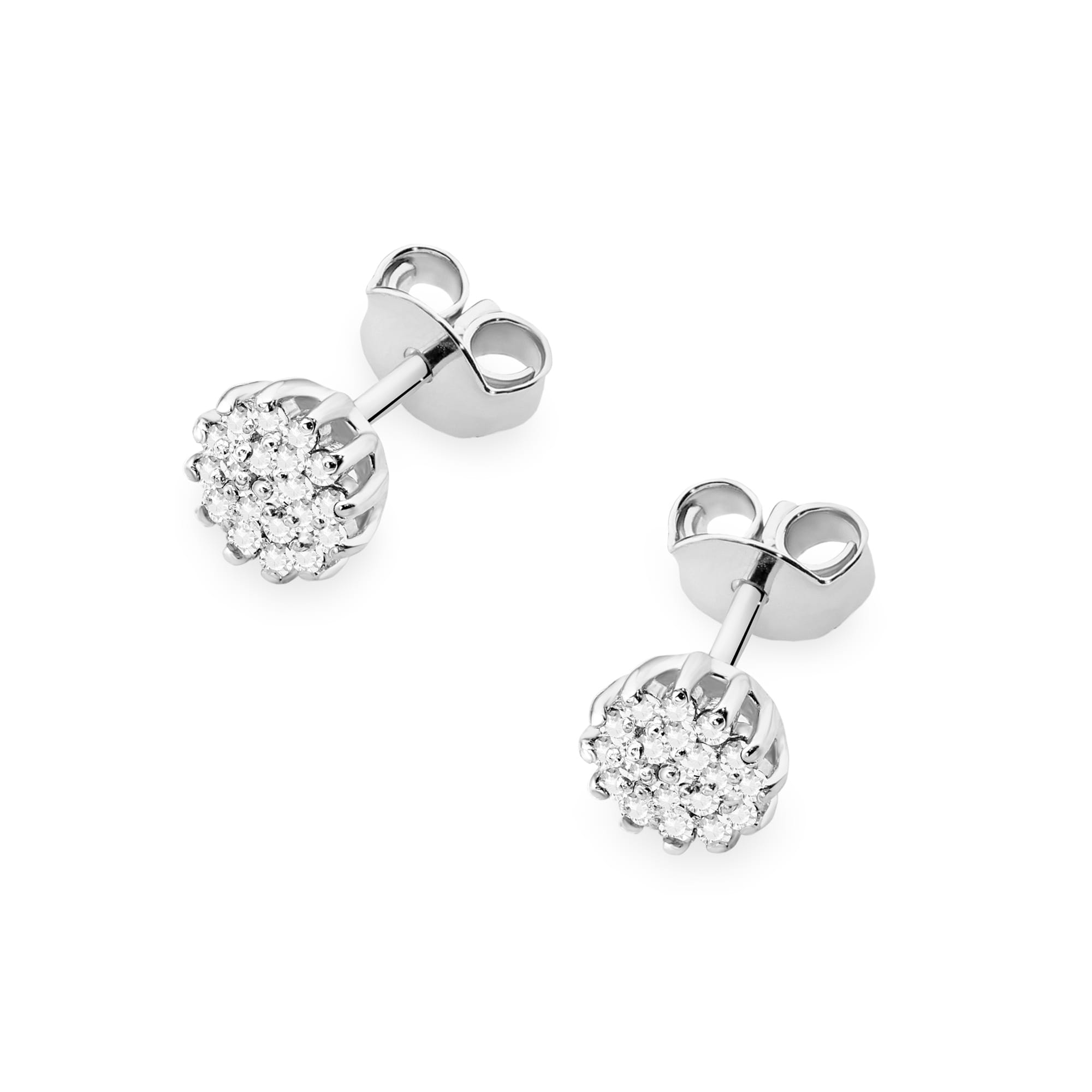Cercei Aur 14K cu Diamante Naturale 0.19 ct