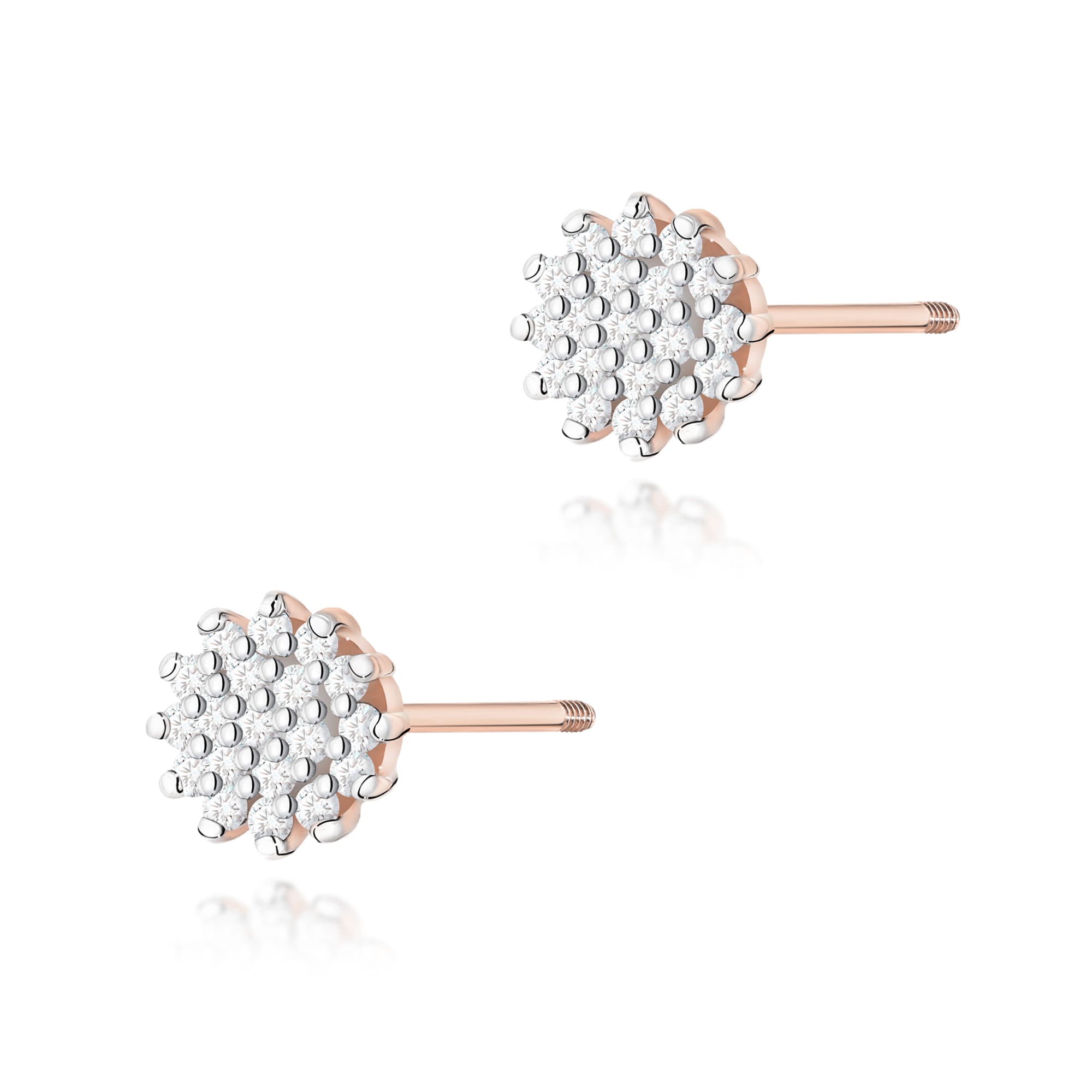 Cercei Aur 14K cu Diamante Naturale 0.19 ct