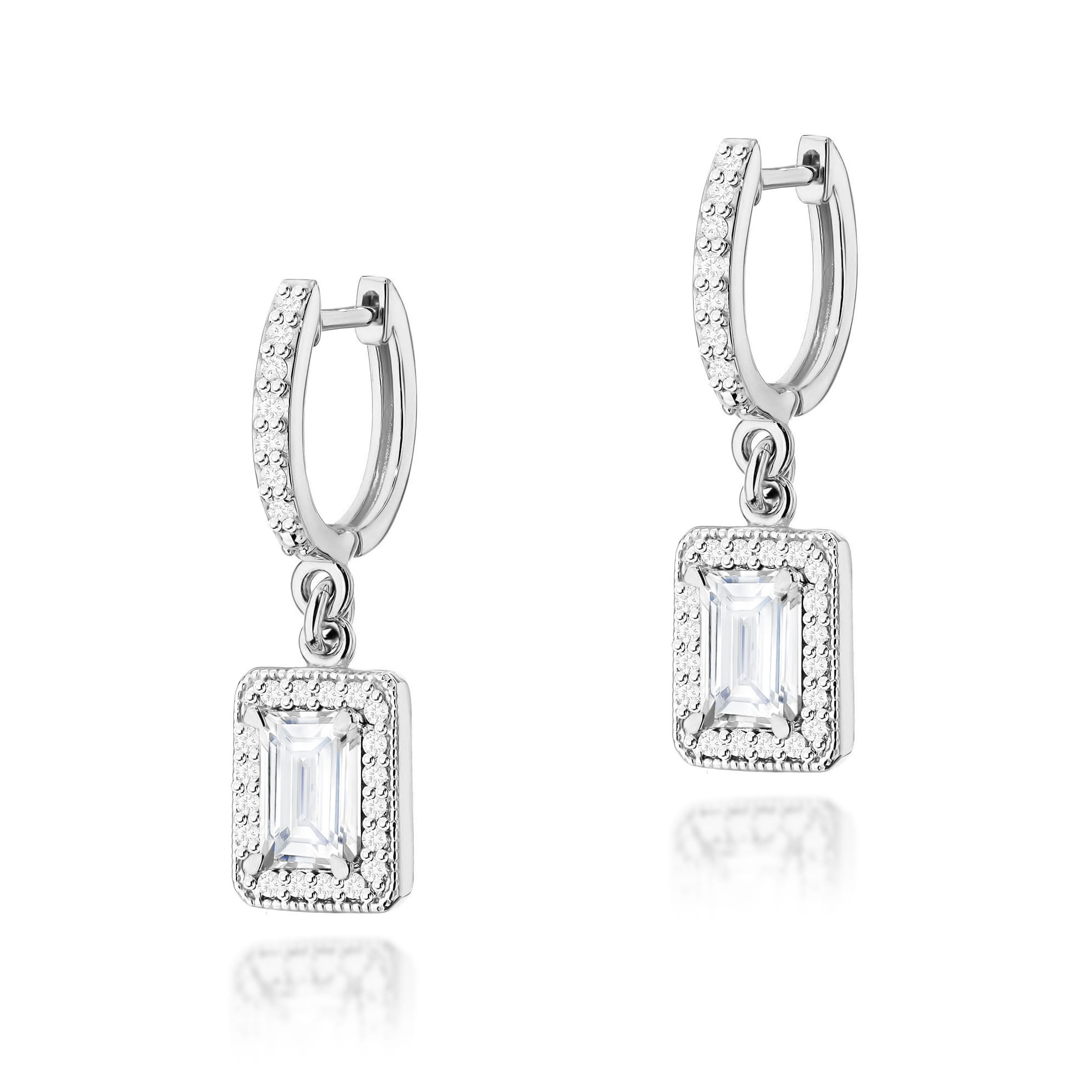 Cercei Aur 14K Cu Diamante Lab Grown 2 x 0.60ct - K0422