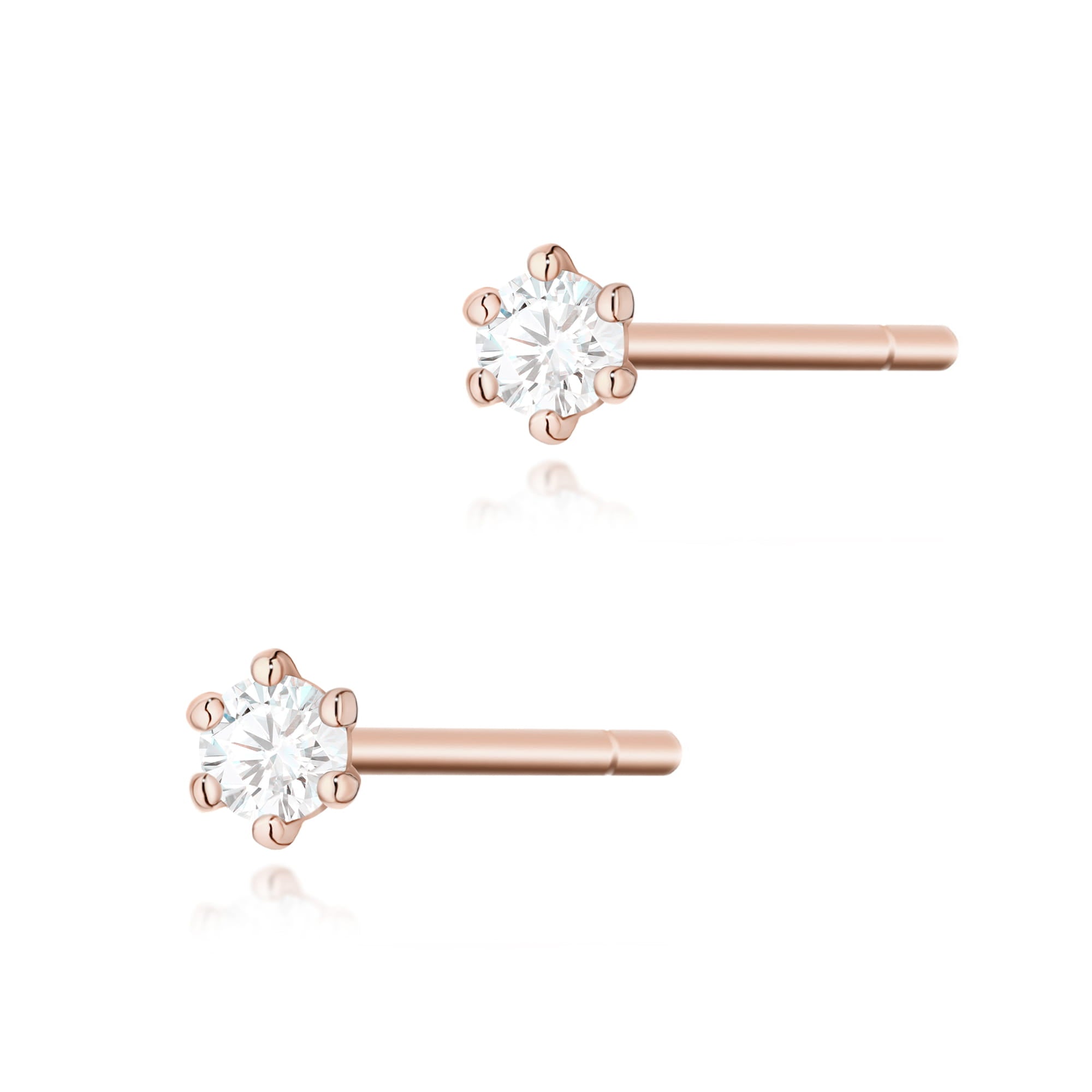 Cercei Aur 14K K0501 Diamante 2 x 0.04ct