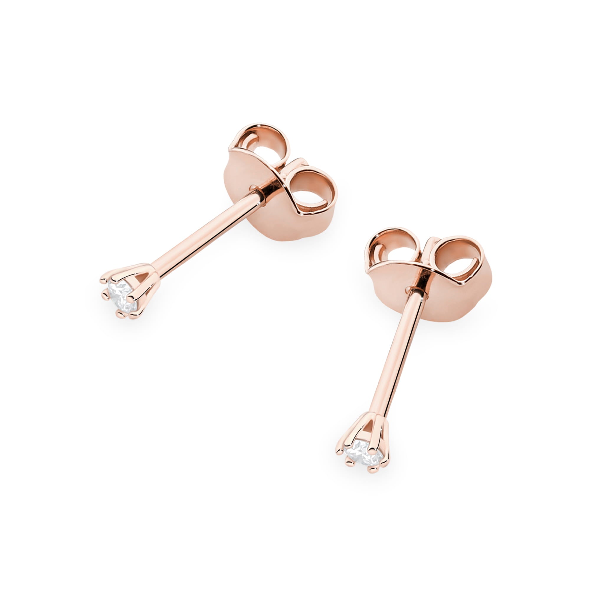 Cercei Aur 14K K0501 Diamante 2 x 0.04ct