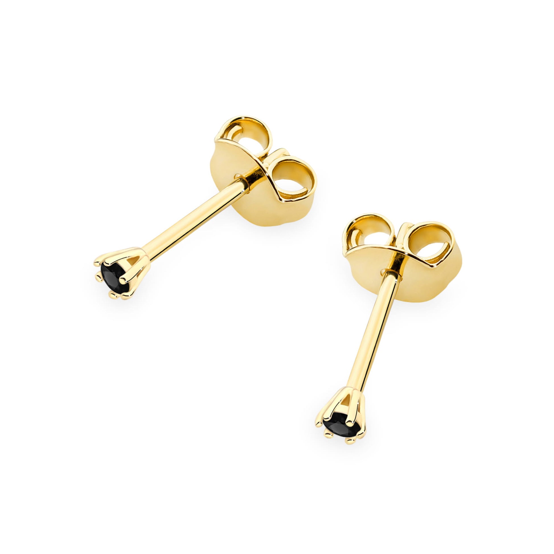 Cercei Aur 14K K0501 Diamant Negru 2 x 0.04ct